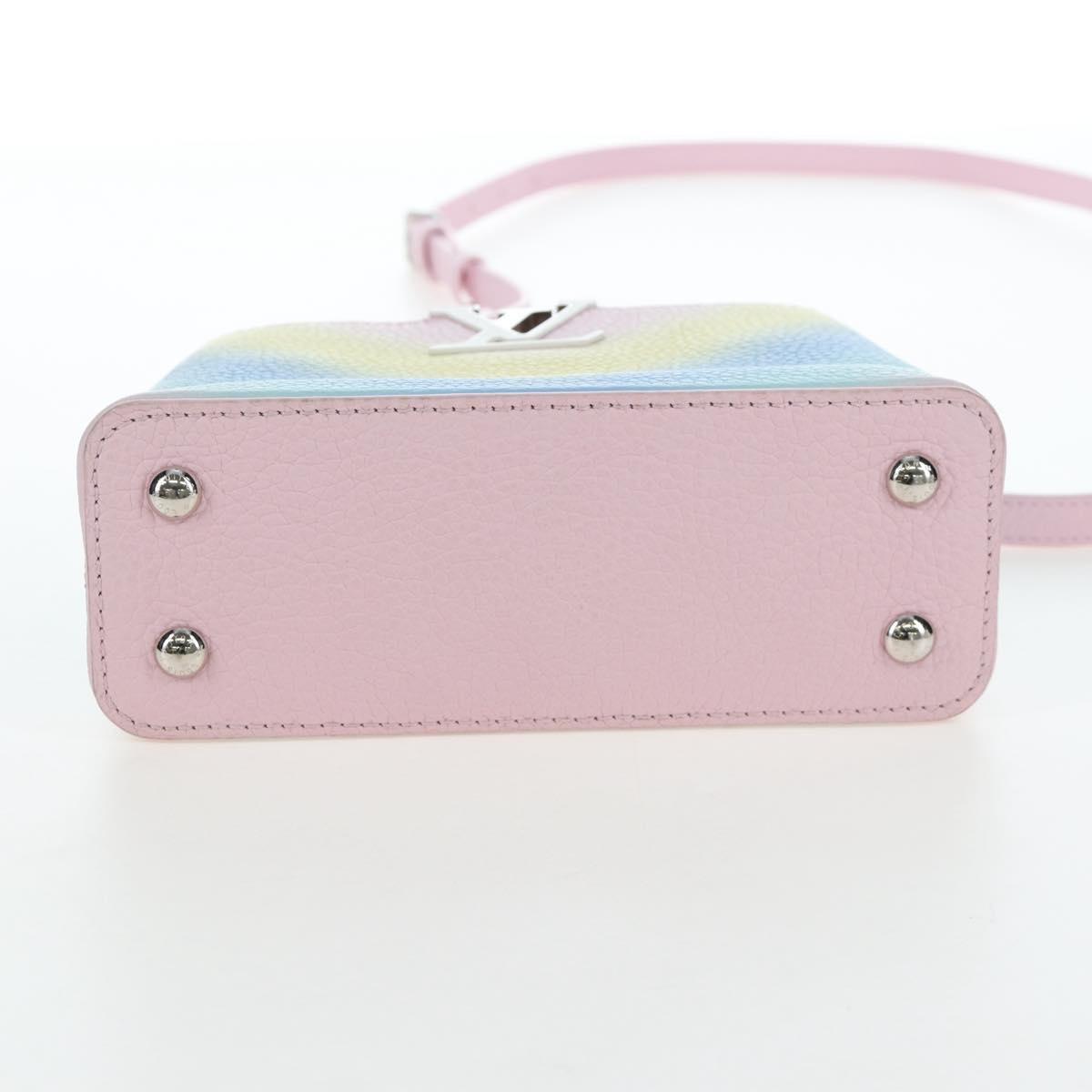 LOUIS VUITTON Capucine Mini Taurillon Clemence Multicolor M57503 Auth 197521SM