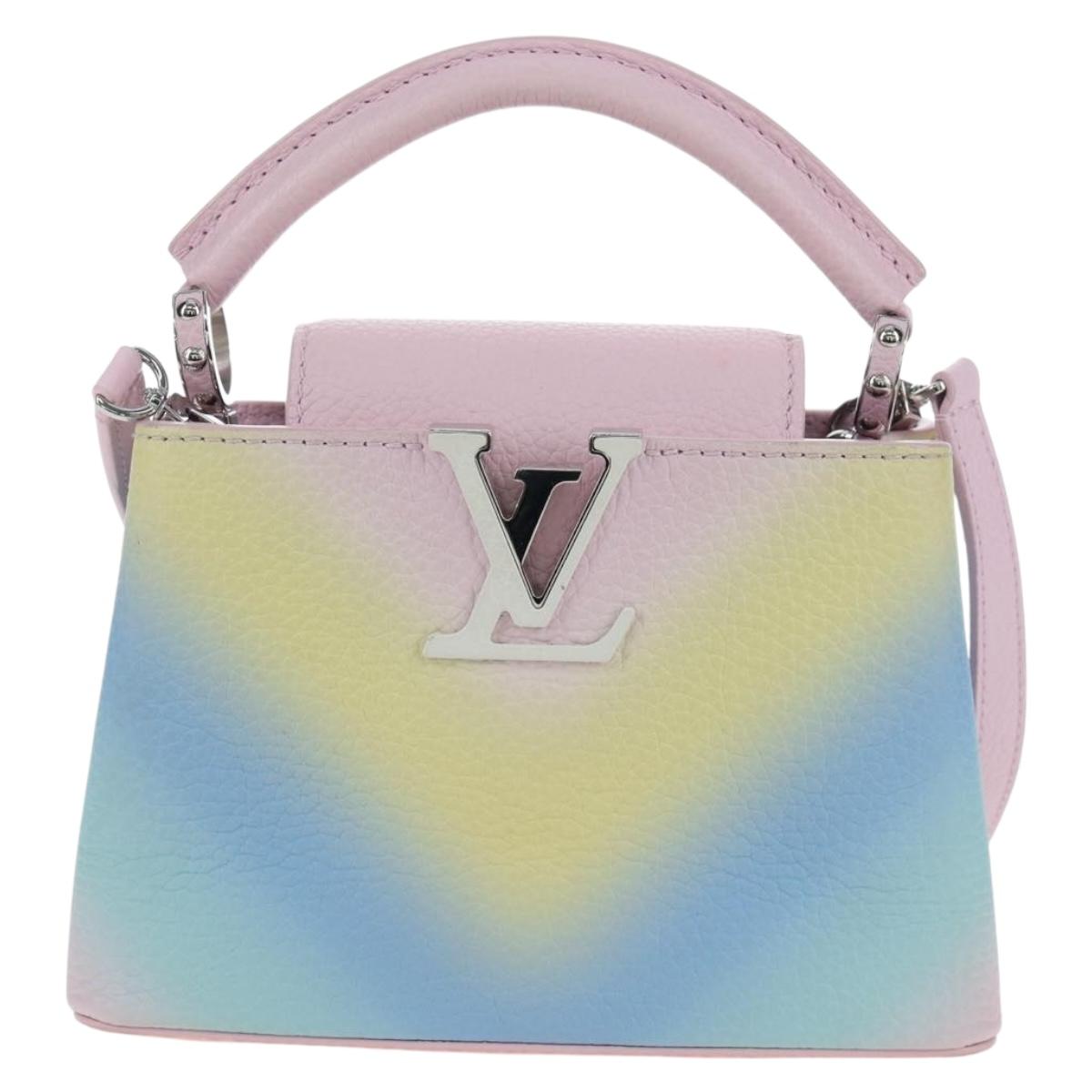 LOUIS VUITTON Capucine Mini Taurillon Clemence Multicolor M57503 Auth 197521SM