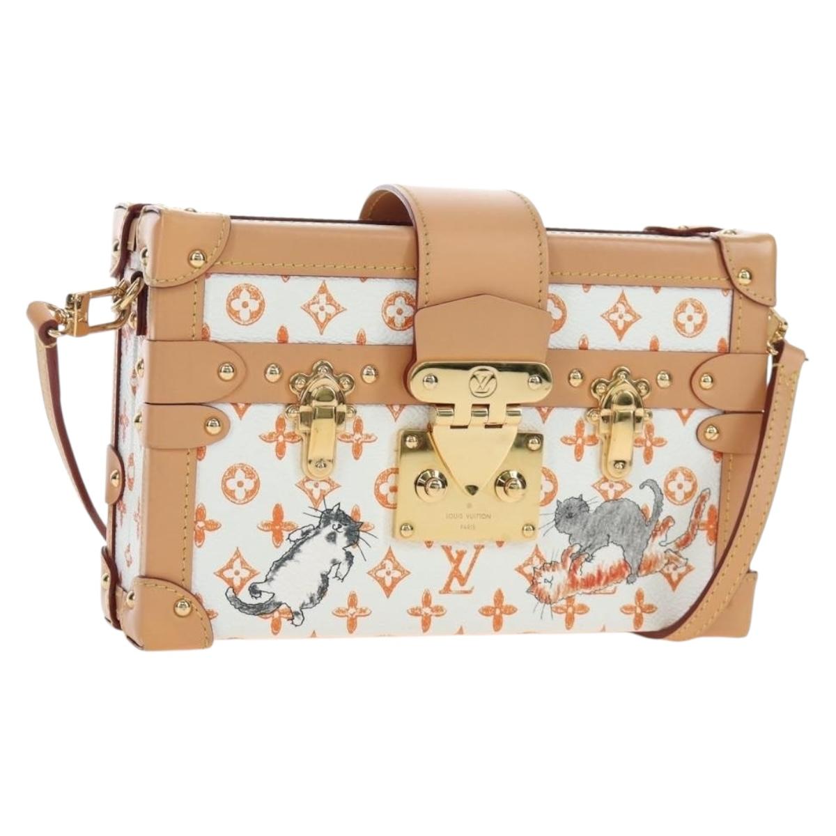 LOUIS VUITTON Catgram Petite Mar Shoulder Bag White M44407 LV Auth 197522SM