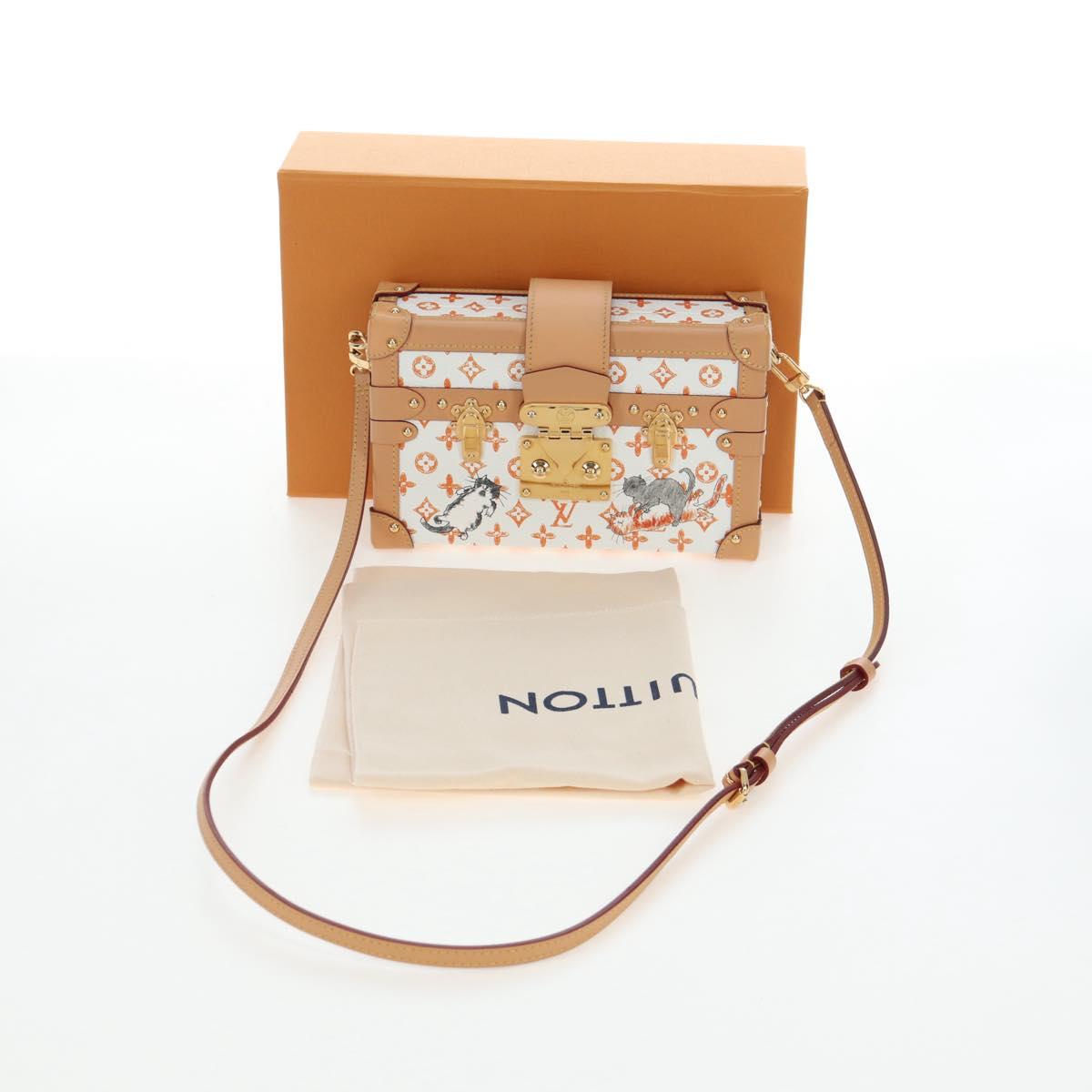 LOUIS VUITTON Catgram Petite Mar Shoulder Bag White M44407 LV Auth 197522SM