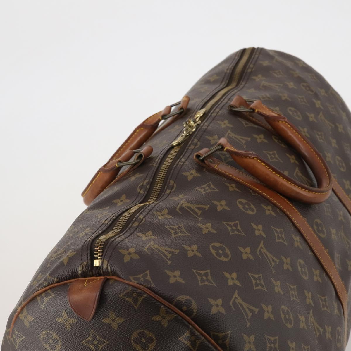 LOUIS VUITTON Monogram Keepall 55 Boston Bag M41424 LV Auth 197524