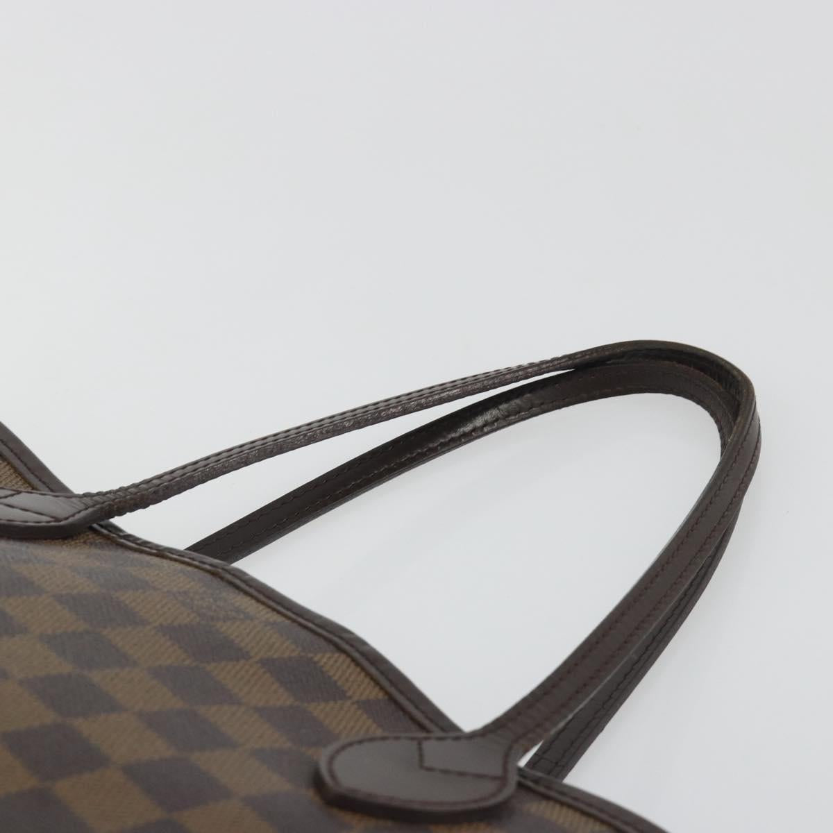 LOUIS VUITTON Damier Ebene Neverfull PM Tote Bag N51109 LV Auth 197530