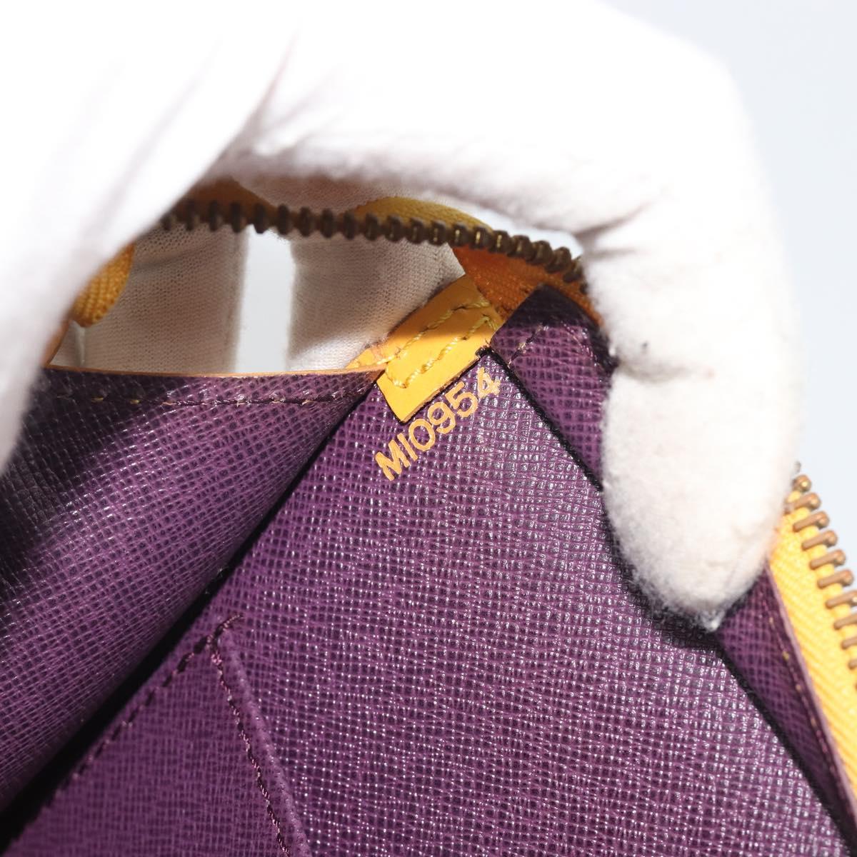 LOUIS VUITTON Epi Sac Triangle Hand Bag Yellow M52099 LV Auth 197531