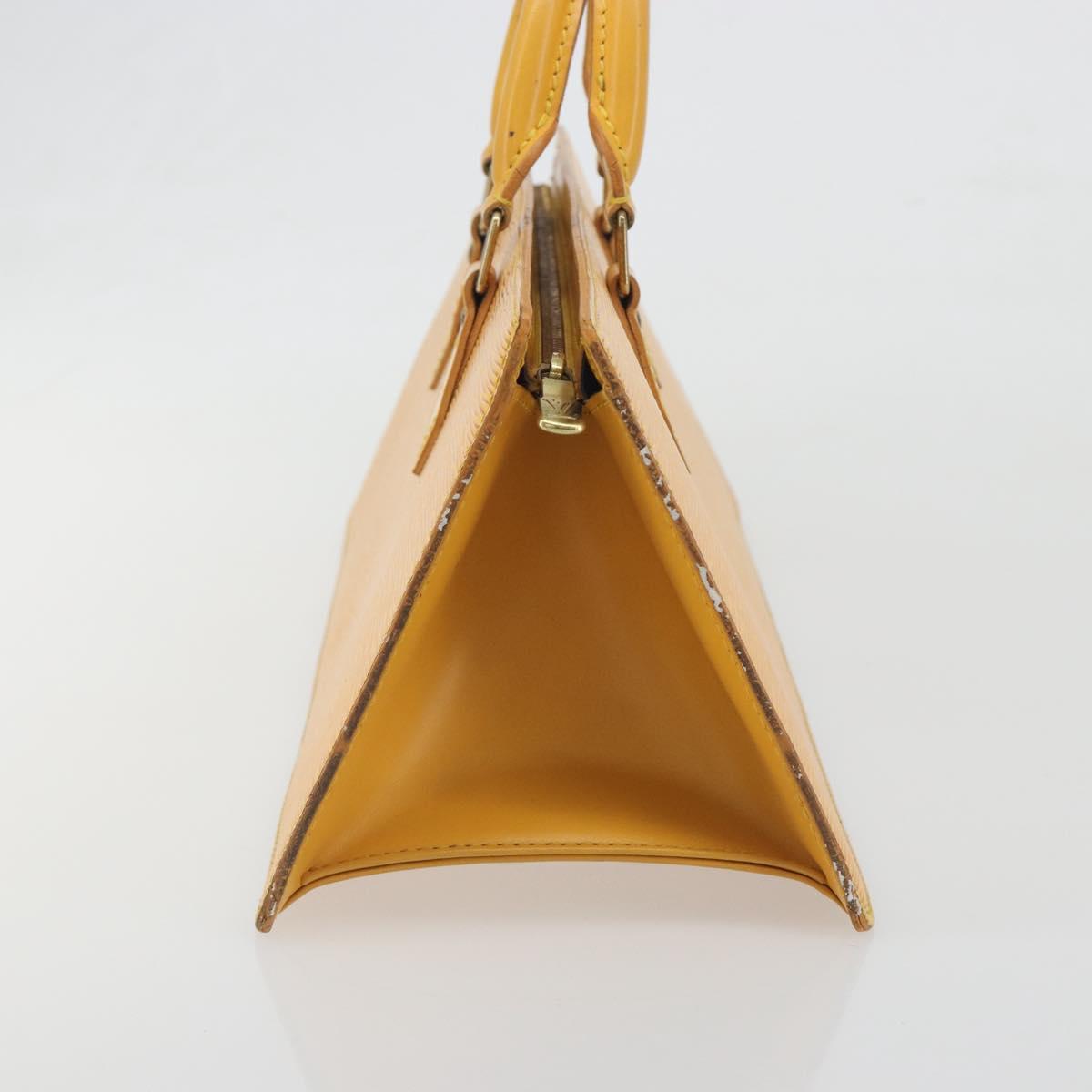 LOUIS VUITTON Epi Sac Triangle Hand Bag Yellow M52099 LV Auth 197531