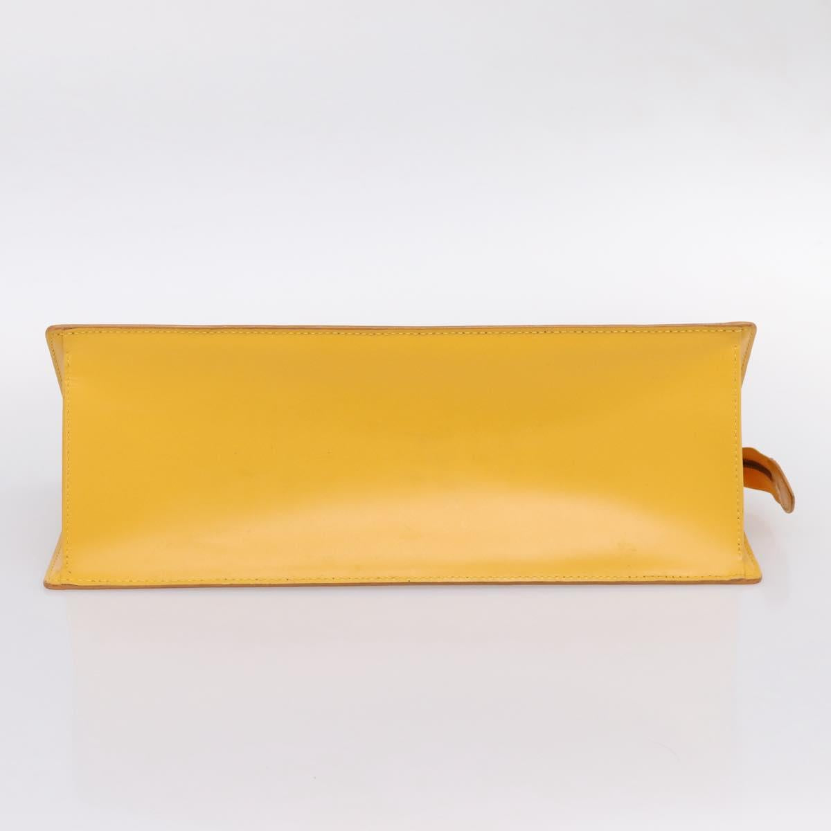 LOUIS VUITTON Epi Sac Triangle Hand Bag Yellow M52099 LV Auth 197532