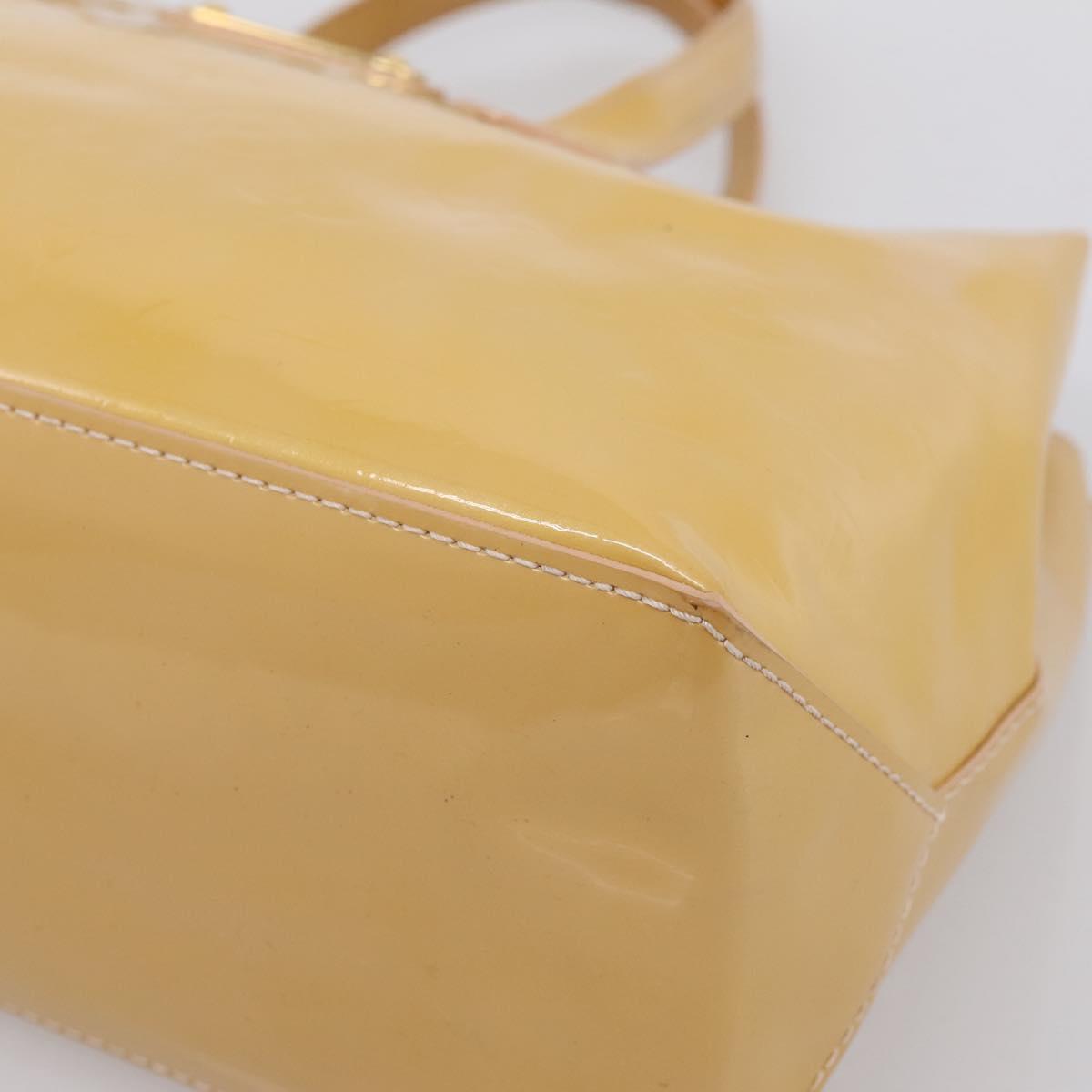 LOUIS VUITTON Monogram Vernis Wilshire PM Rose Flow Lantern M91642 Auth 197533