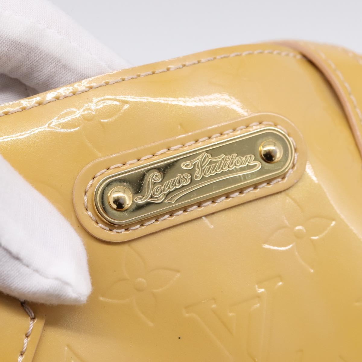 LOUIS VUITTON Monogram Vernis Wilshire PM Rose Flow Lantern M91642 Auth 197533