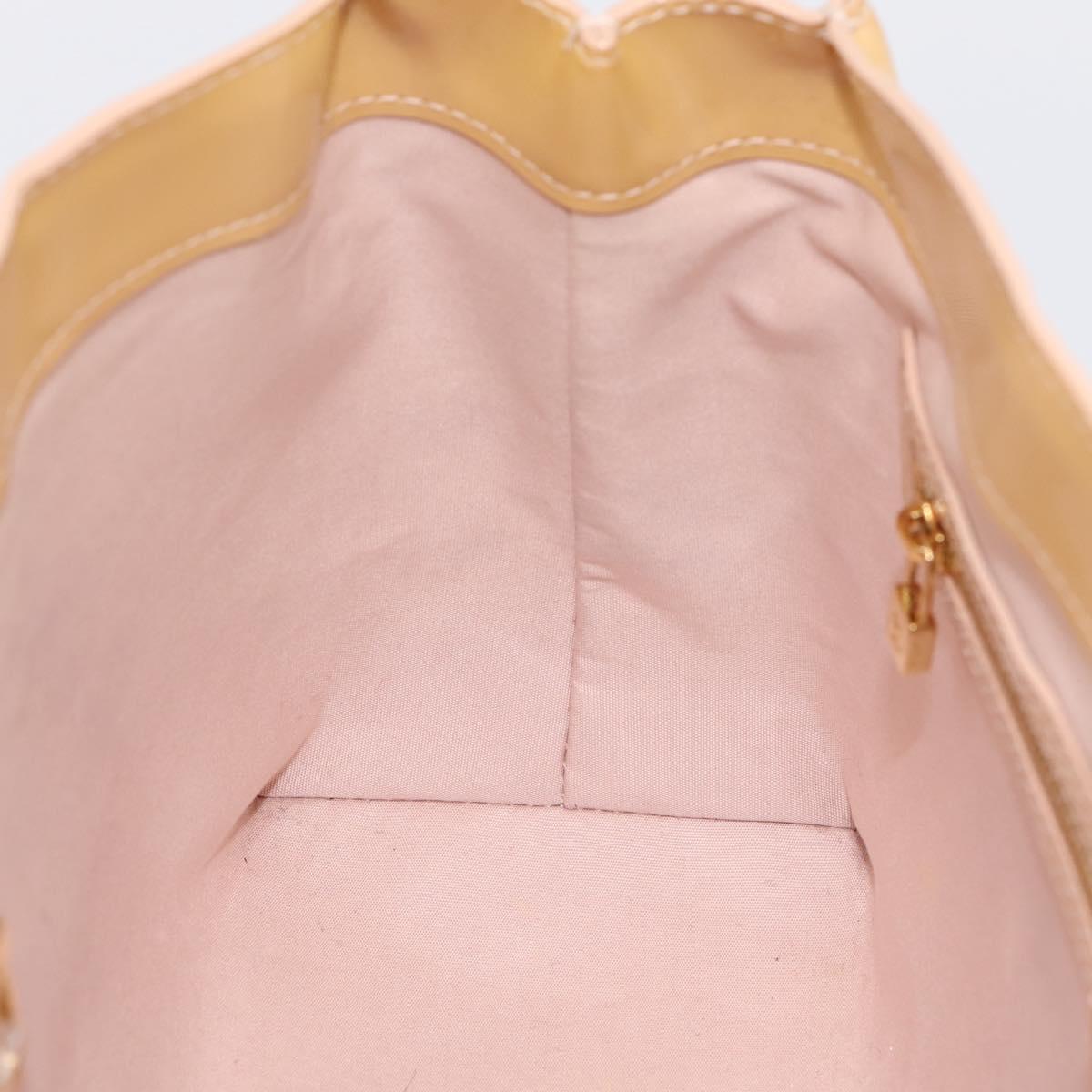 LOUIS VUITTON Monogram Vernis Wilshire PM Rose Flow Lantern M91642 Auth 197533