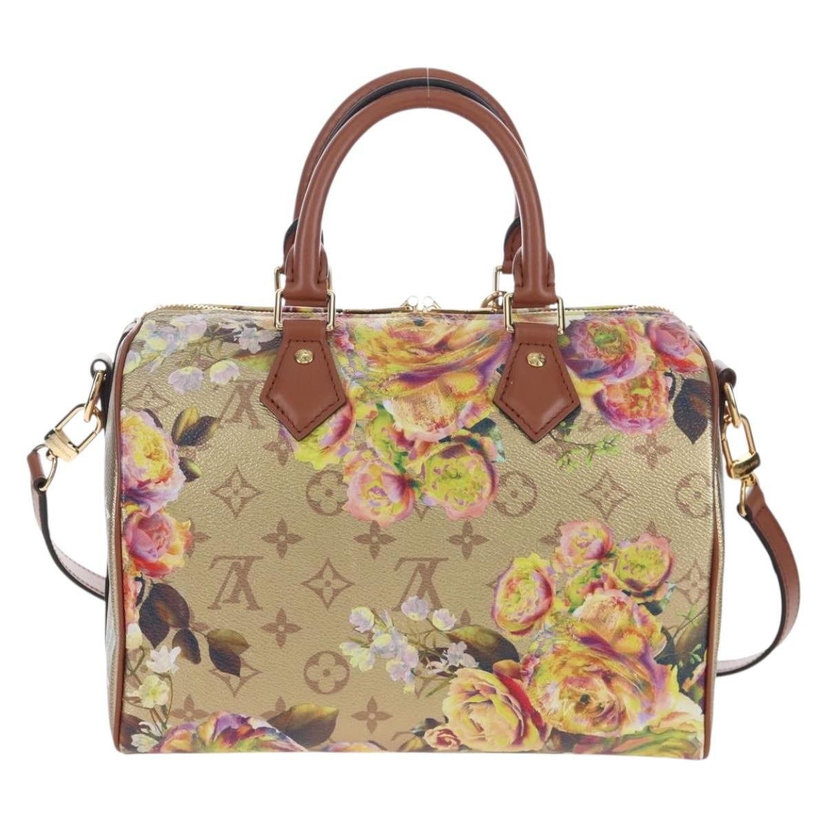LOUIS VUITTON LV Garden Speedy Bandouliere 25 Bag Beige M21317 LV Auth 197535SM