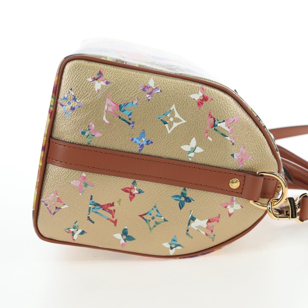 LOUIS VUITTON LV Garden Speedy Bandouliere 25 Bag Beige M21317 LV Auth 197535SM