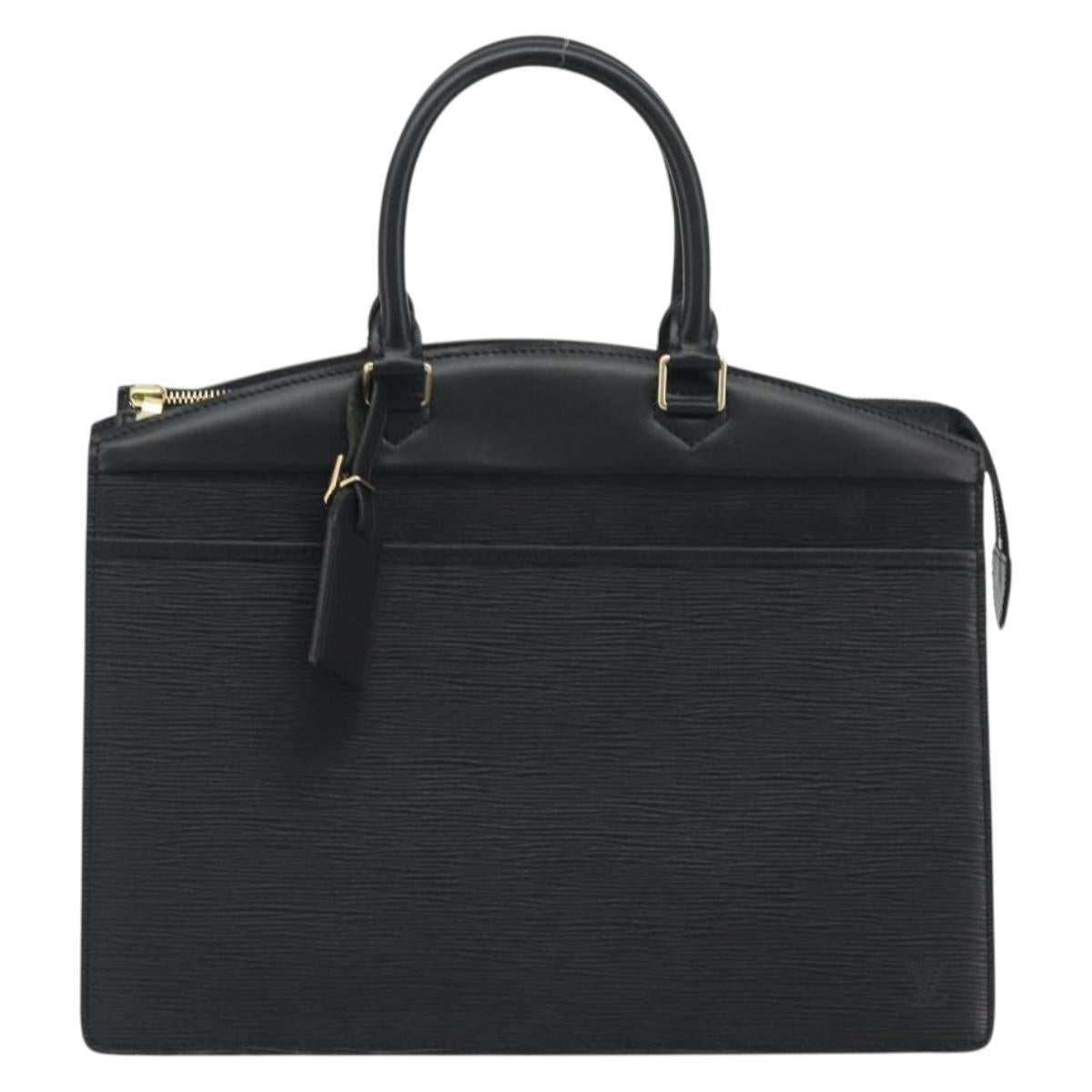 LOUIS VUITTON Epi Riviera Hand Bag Black M48182 LV Auth 197536