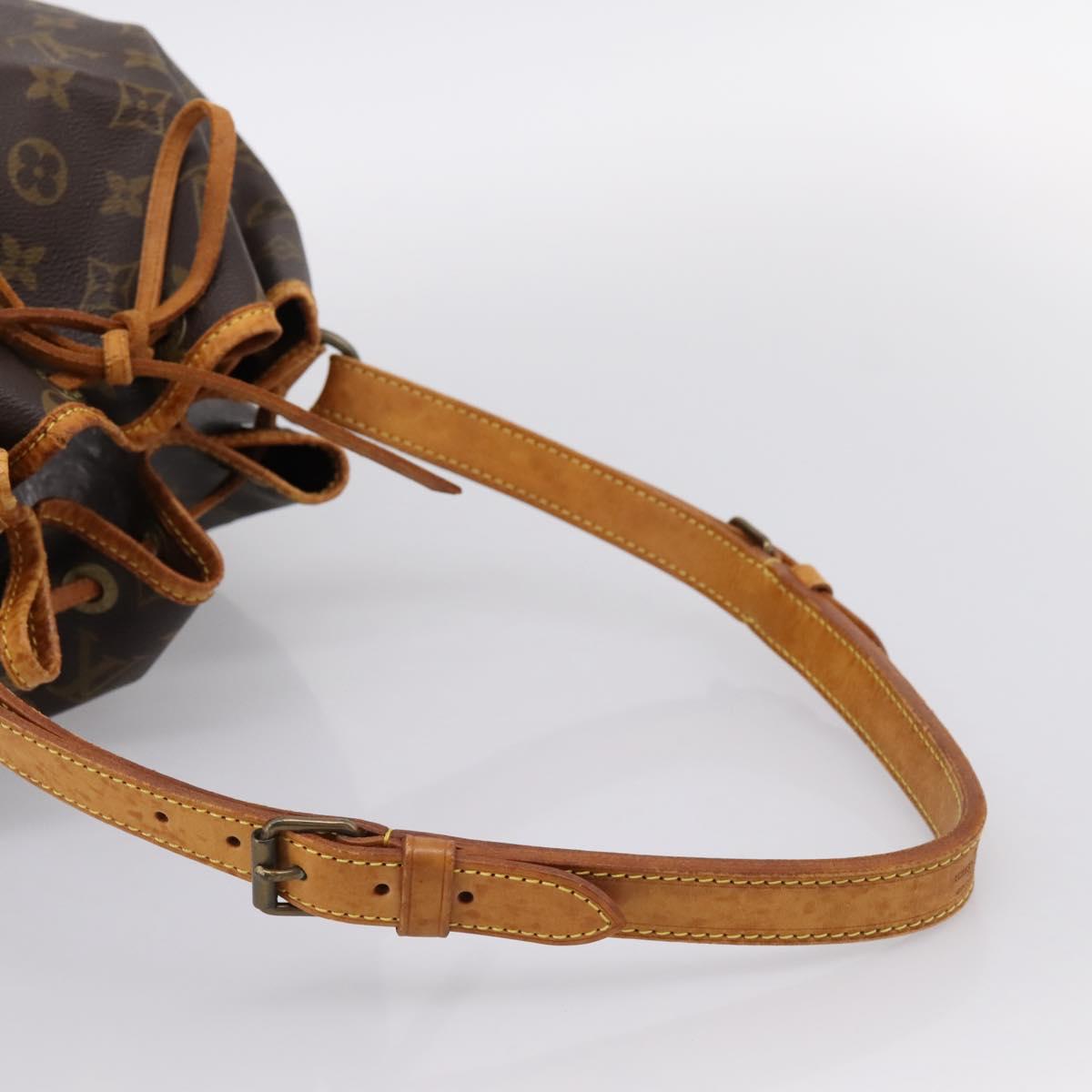 LOUIS VUITTON Monogram Petit Noe Shoulder Bag M42226 LV Auth 197539