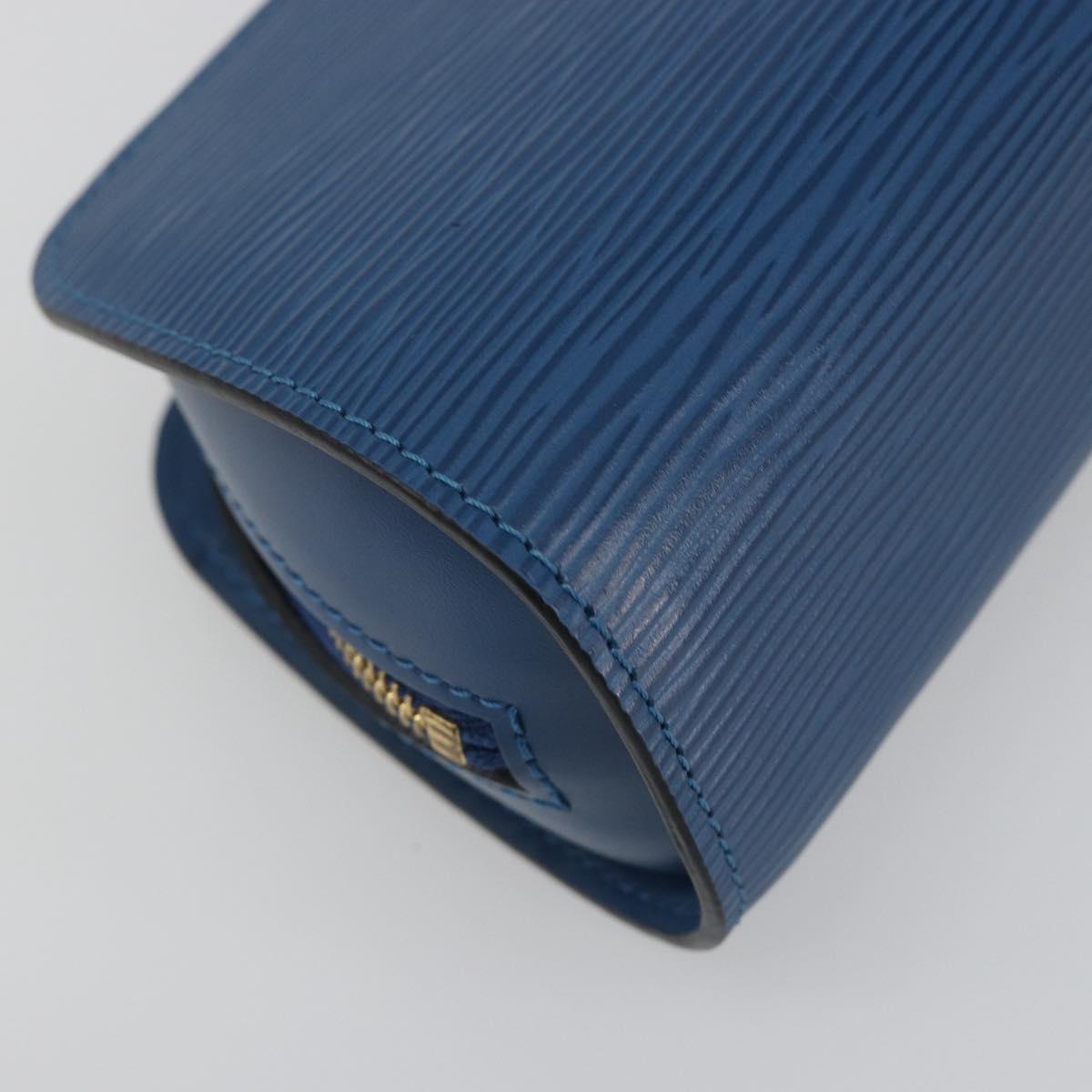 LOUIS VUITTON Epi Dauphine PM Pouch Blue M48445 LV Auth 197540