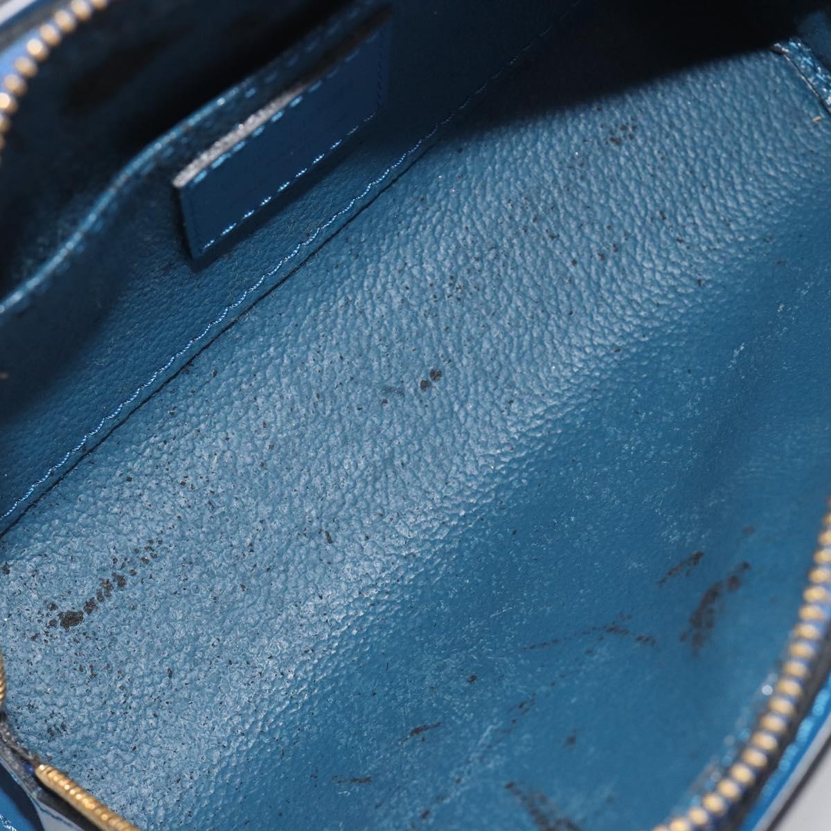 LOUIS VUITTON Epi Dauphine PM Pouch Blue M48445 LV Auth 197540