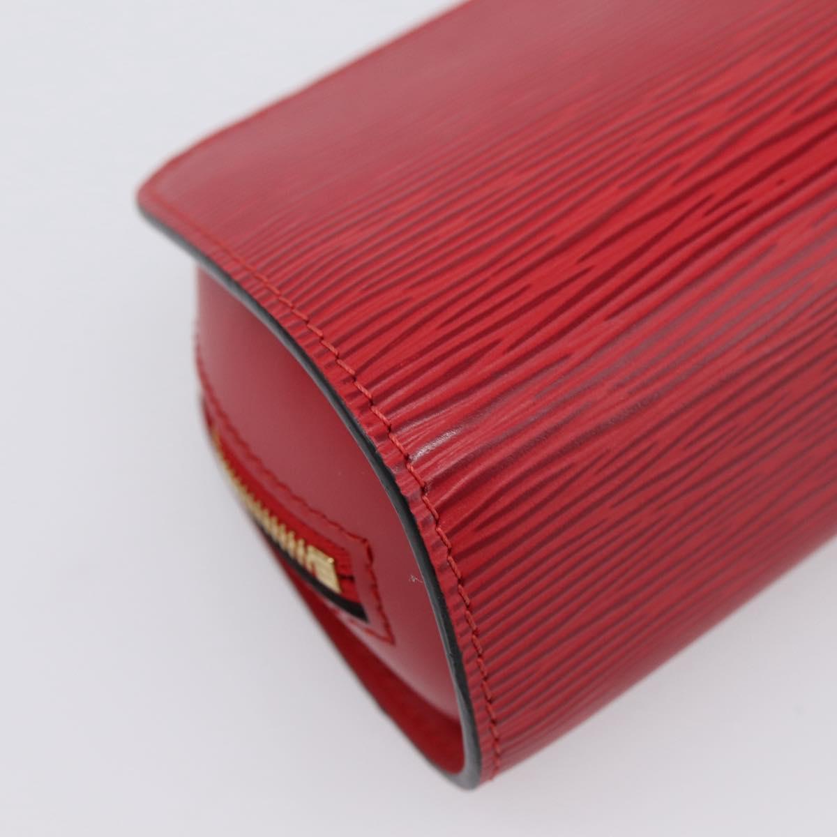 LOUIS VUITTON Epi Dauphine PM Pouch Castilian Red M48447 LV Auth 197541
