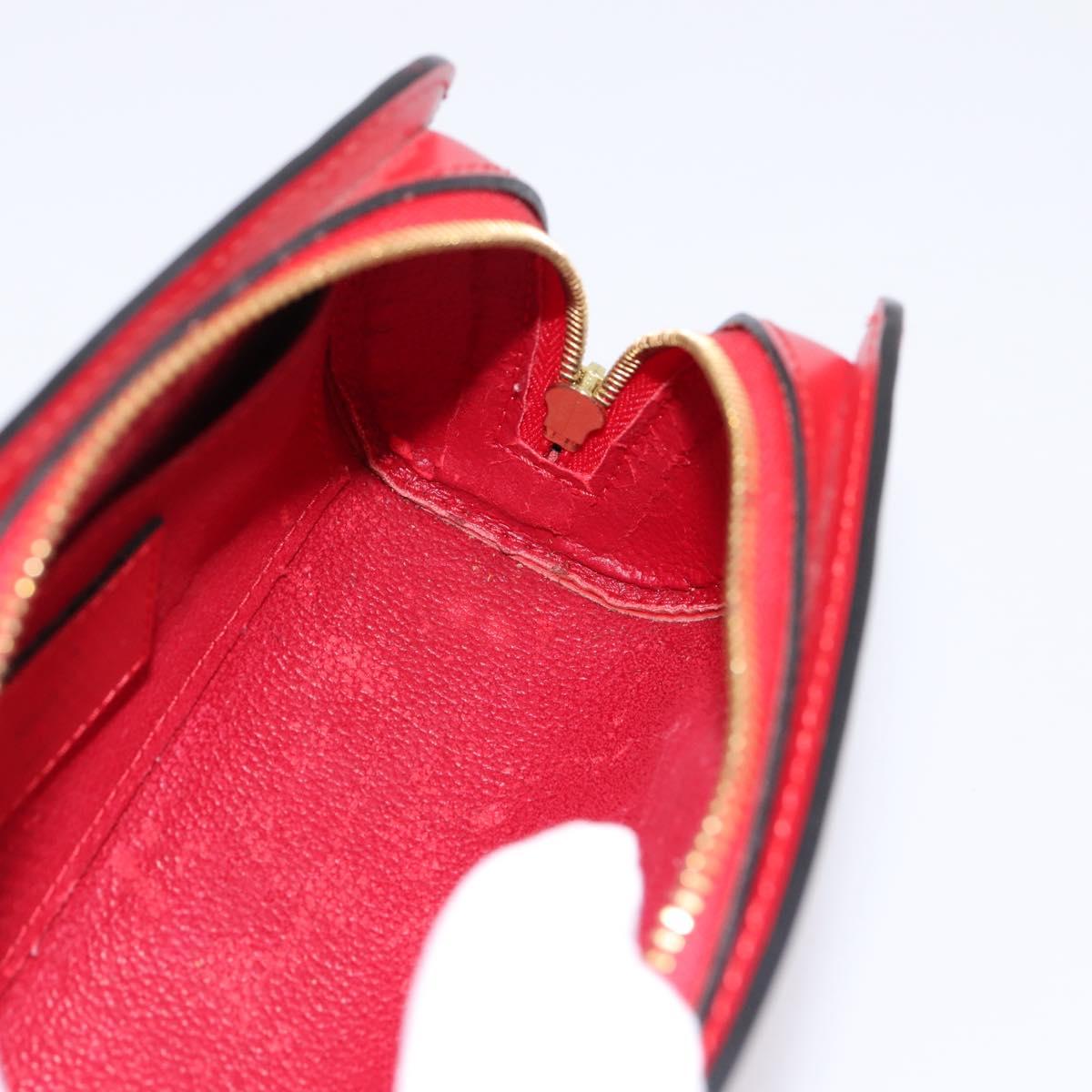 LOUIS VUITTON Epi Dauphine PM Pouch Castilian Red M48447 LV Auth 197541