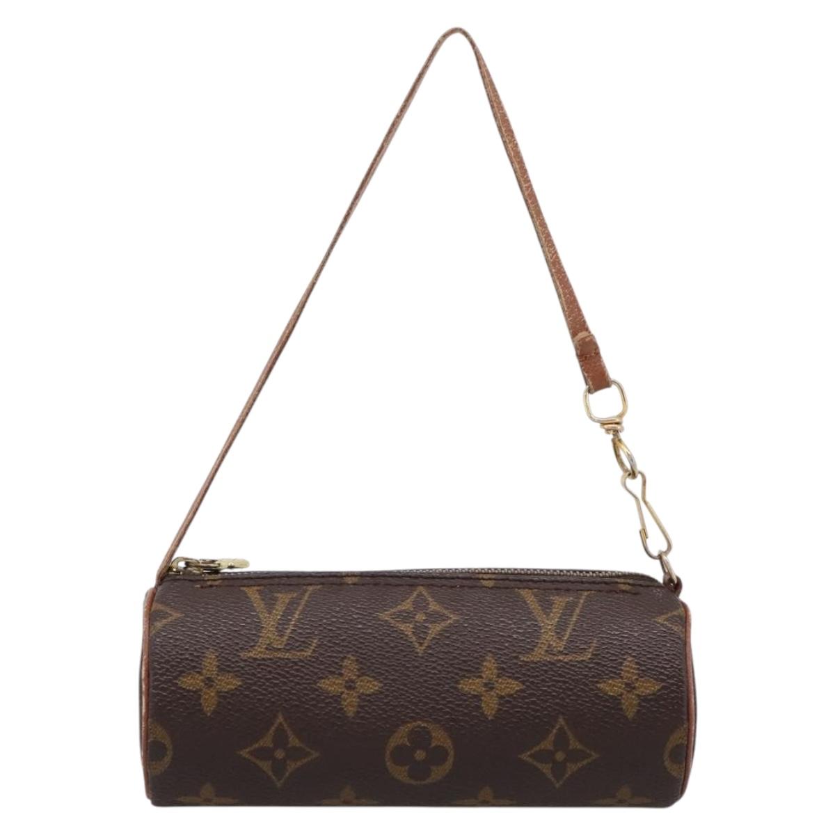 LOUIS VUITTON Monogram Papillon Pouch LV Auth 197542