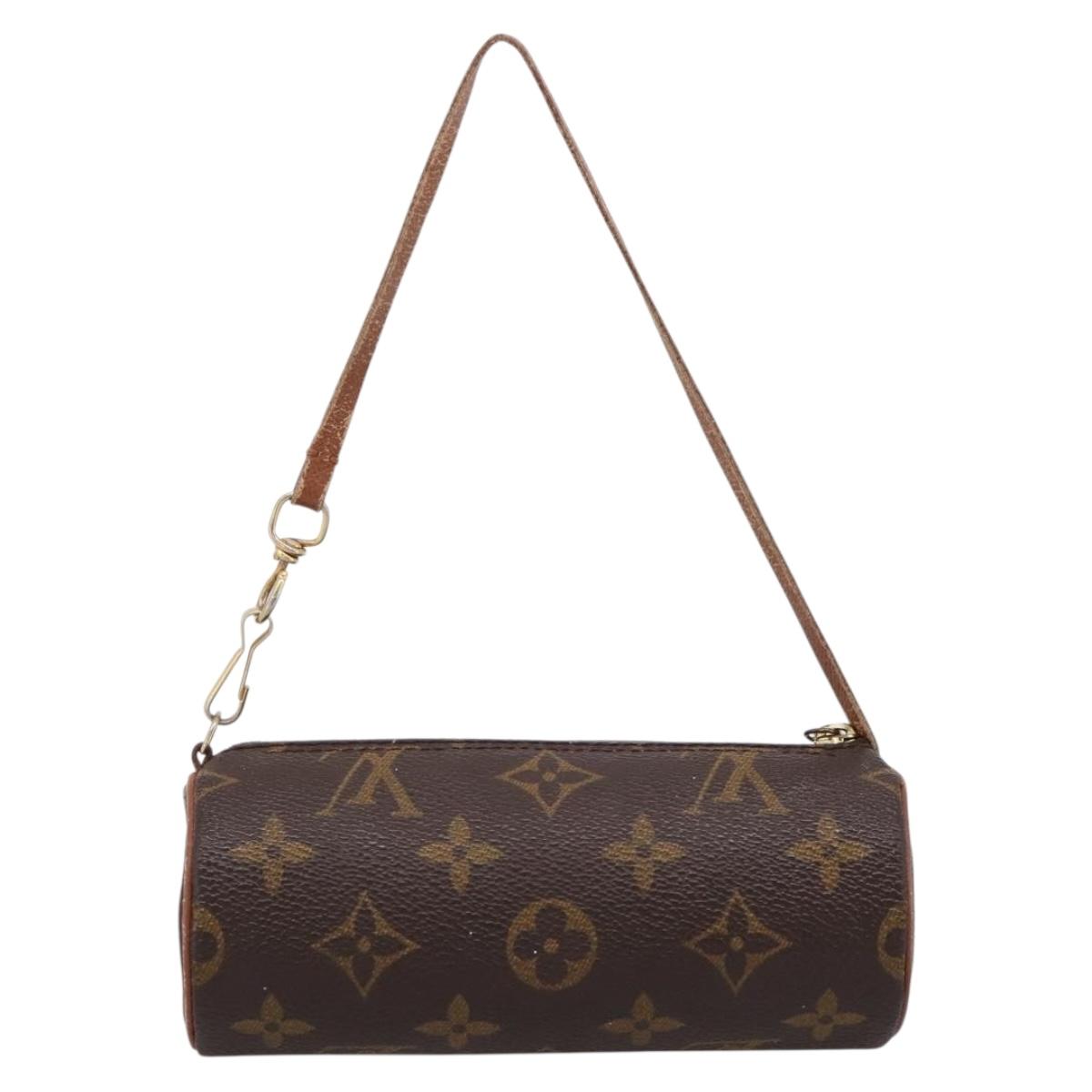 LOUIS VUITTON Monogram Papillon Pouch LV Auth 197542