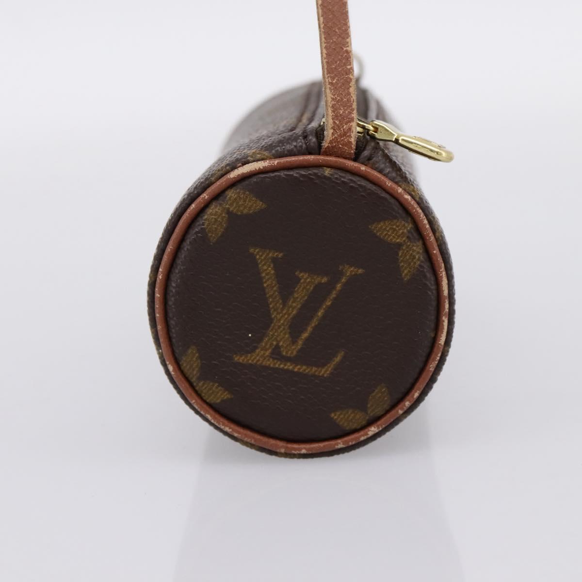 LOUIS VUITTON Monogram Papillon Pouch LV Auth 197542