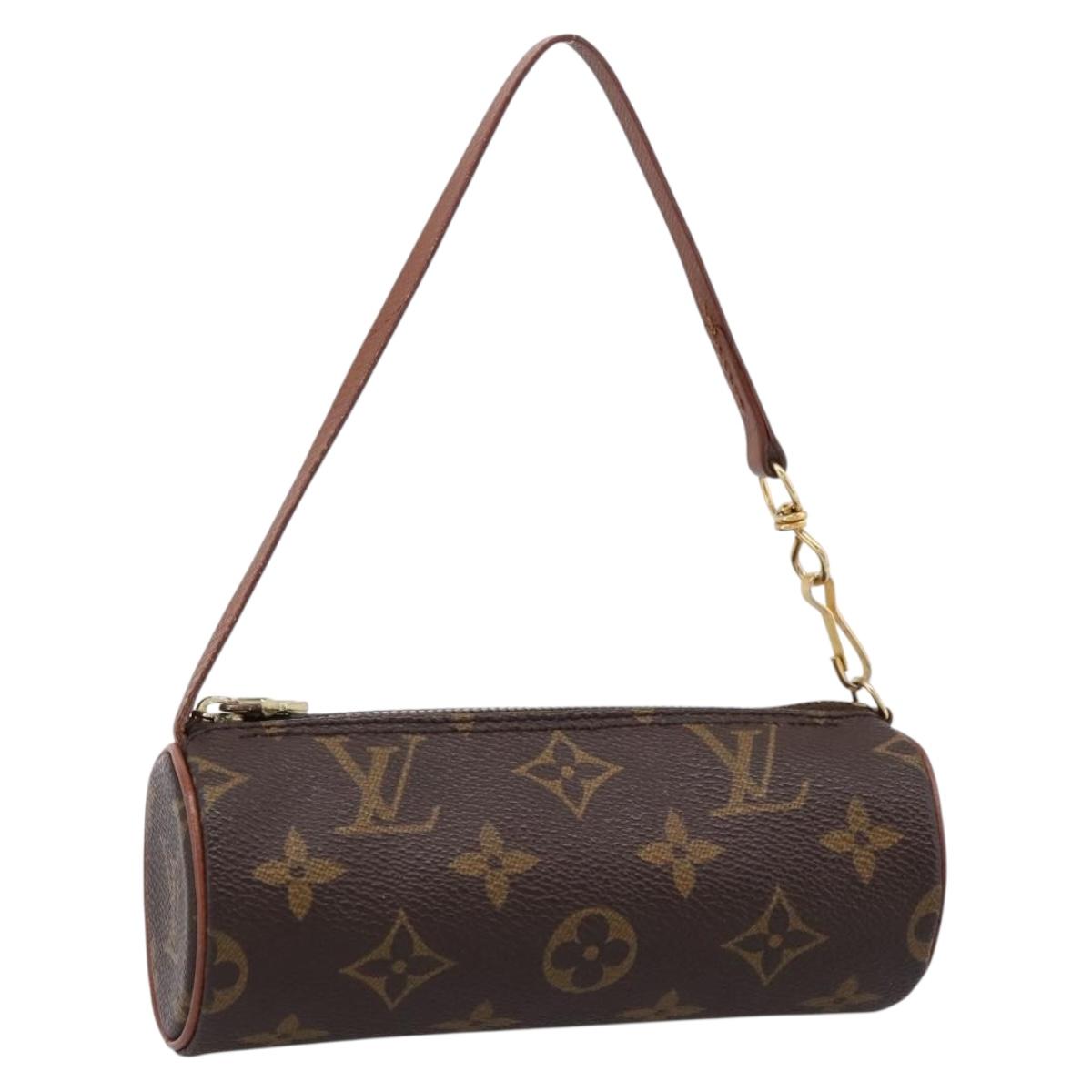 LOUIS VUITTON Monogram Papillon Pouch LV Auth 197543