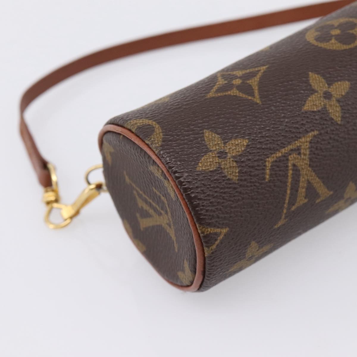 LOUIS VUITTON Monogram Papillon Pouch LV Auth 197543