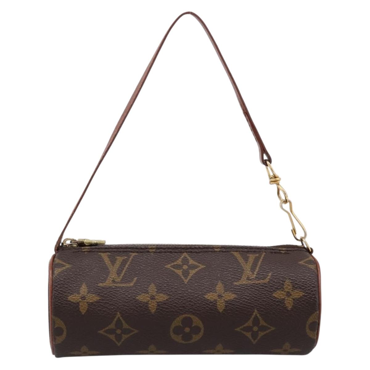 LOUIS VUITTON Monogram Papillon Pouch LV Auth 197543