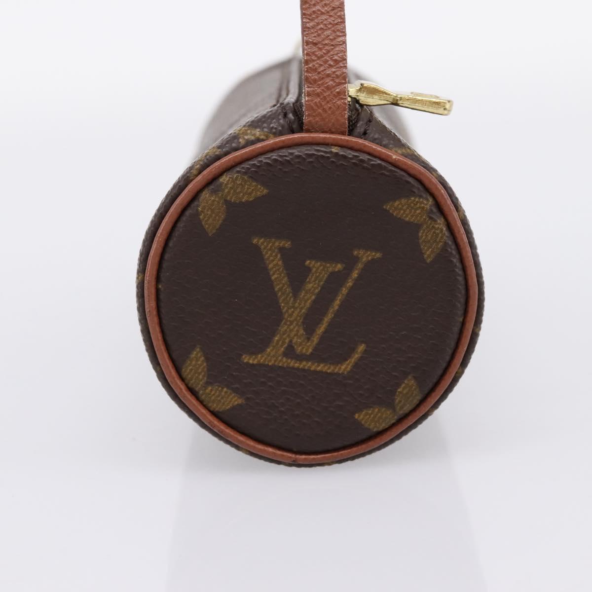 LOUIS VUITTON Monogram Papillon Pouch LV Auth 197543