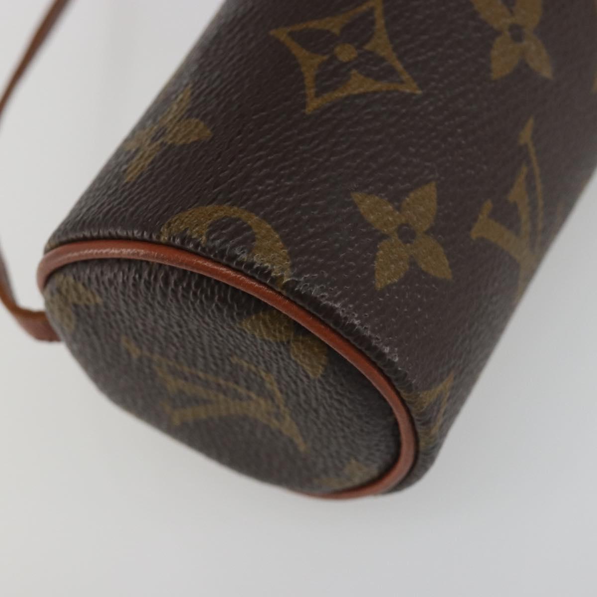 LOUIS VUITTON Monogram Papillon Pouch LV Auth 197544