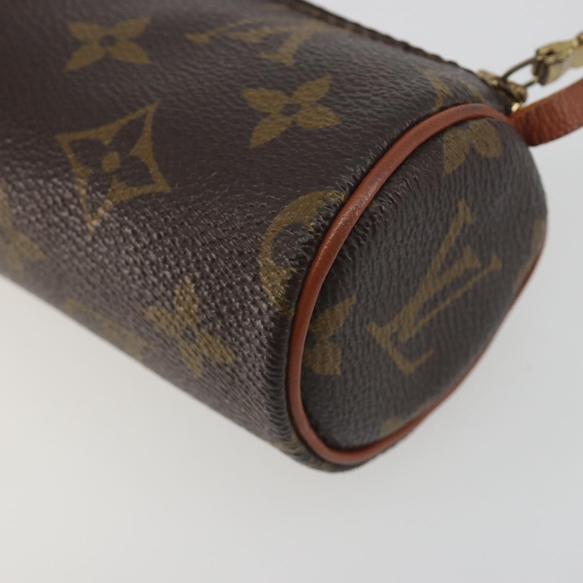 LOUIS VUITTON Monogram Papillon Pouch LV Auth 197544