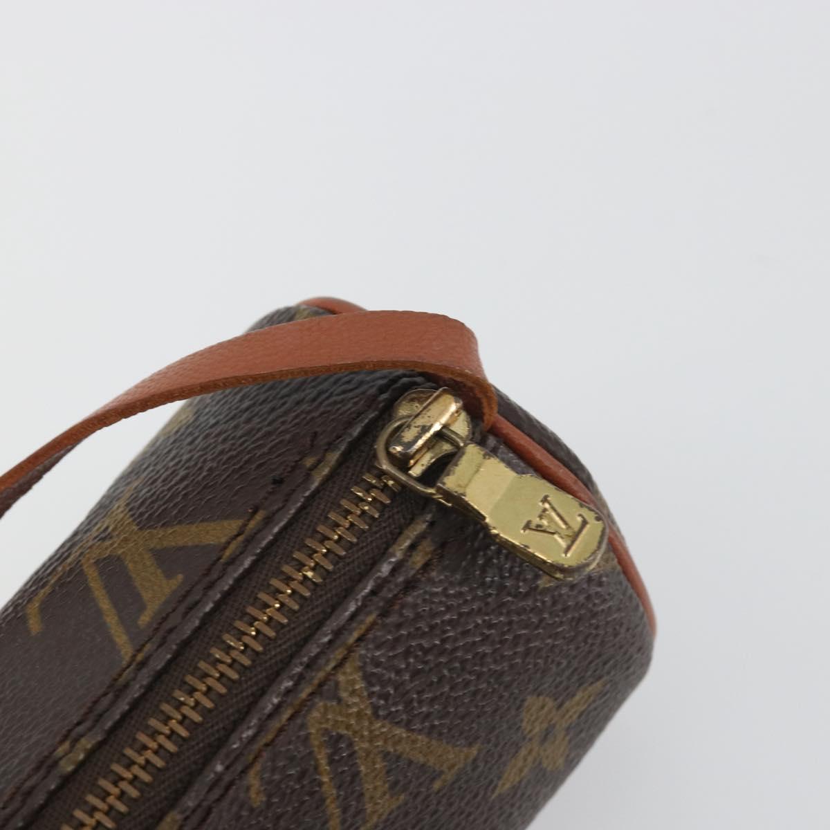 LOUIS VUITTON Monogram Papillon Pouch LV Auth 197544