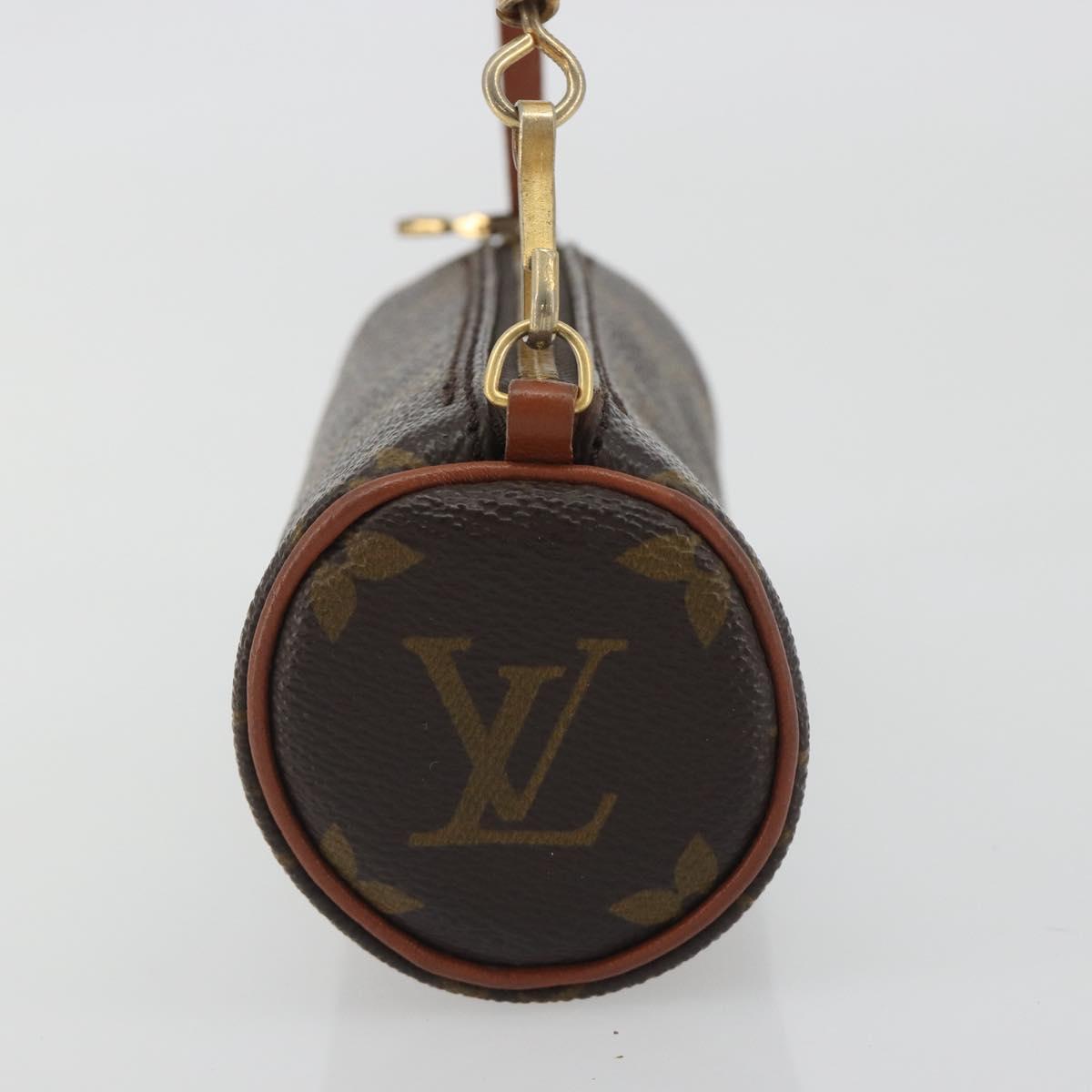 LOUIS VUITTON Monogram Papillon Pouch LV Auth 197544