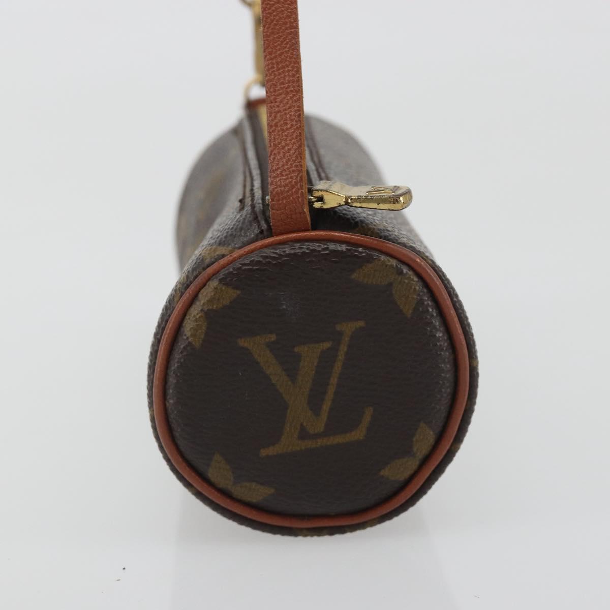 LOUIS VUITTON Monogram Papillon Pouch LV Auth 197544