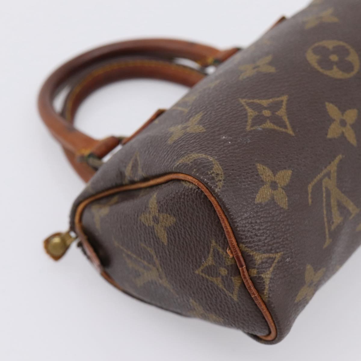 LOUIS VUITTON Monogram Mini Speedy Hand Bag M41534 LV Auth 197545