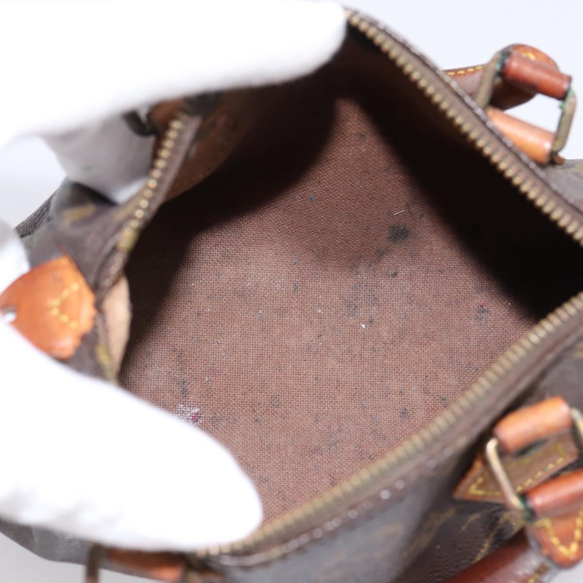 LOUIS VUITTON Monogram Mini Speedy Hand Bag M41534 LV Auth 197545