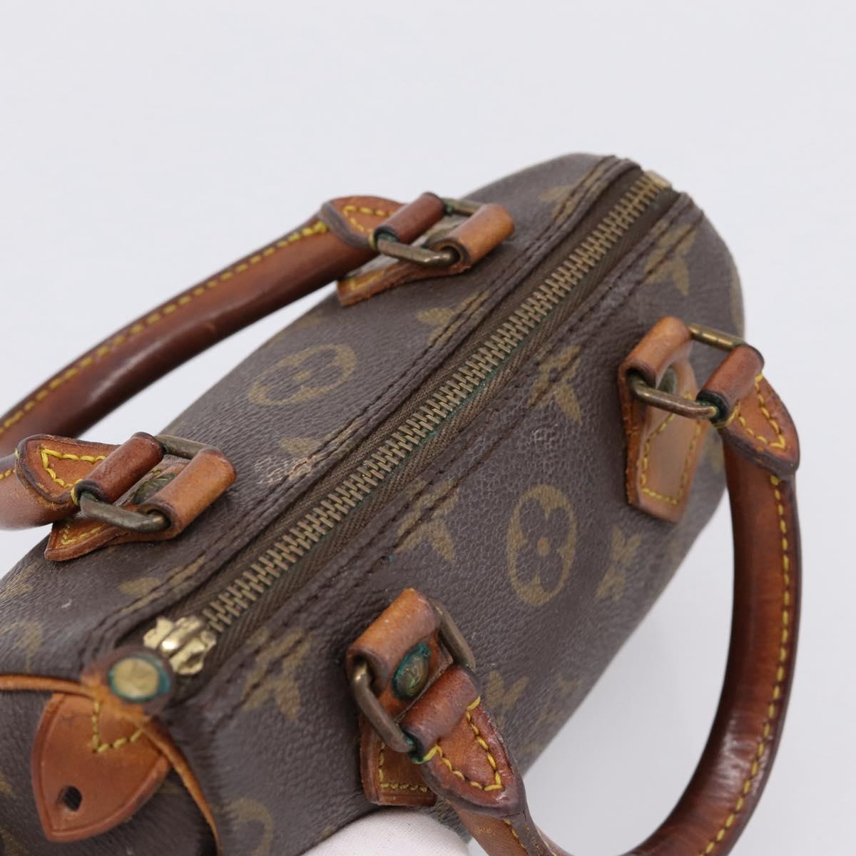 LOUIS VUITTON Monogram Mini Speedy Hand Bag M41534 LV Auth 197545