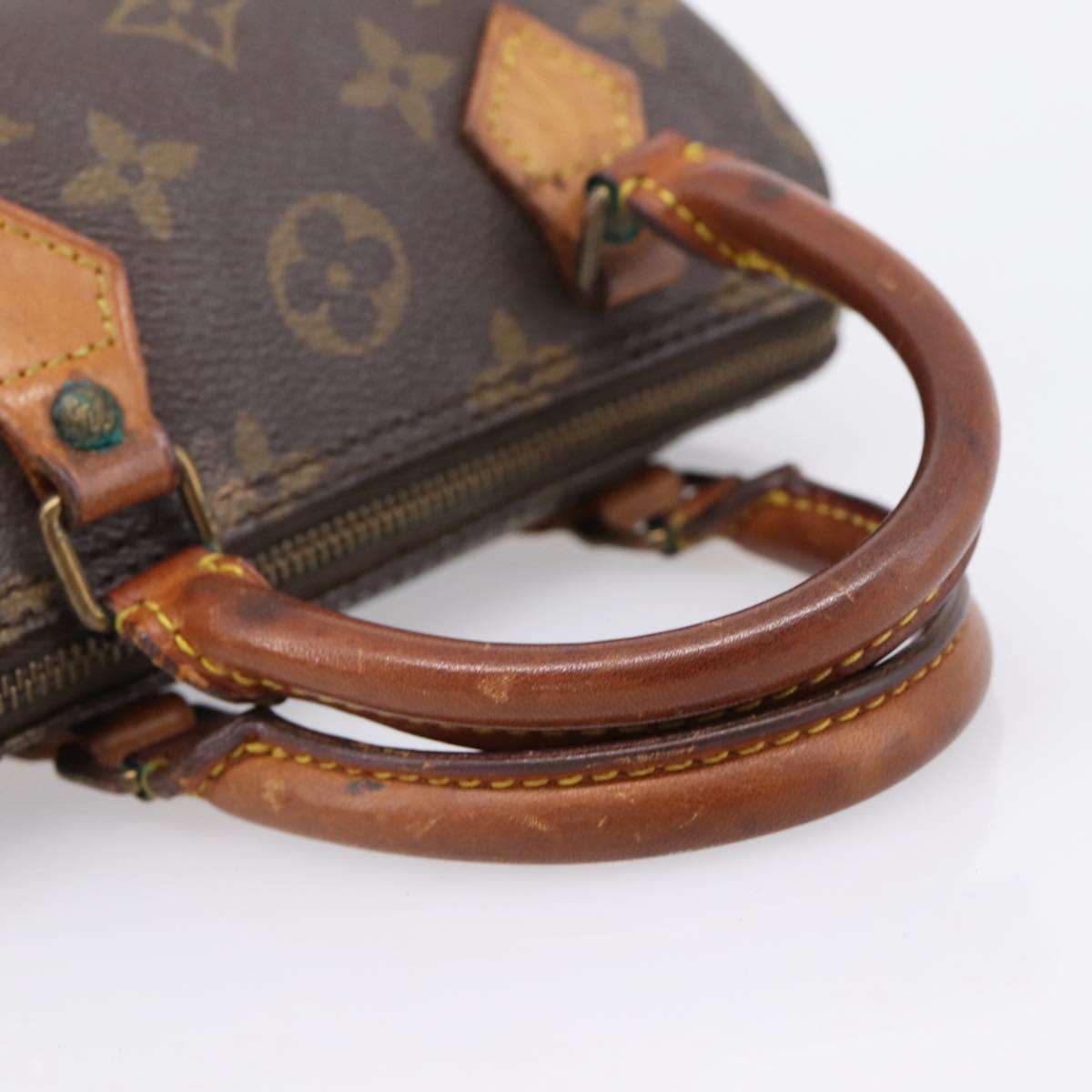 LOUIS VUITTON Monogram Mini Speedy Hand Bag M41534 LV Auth 197545