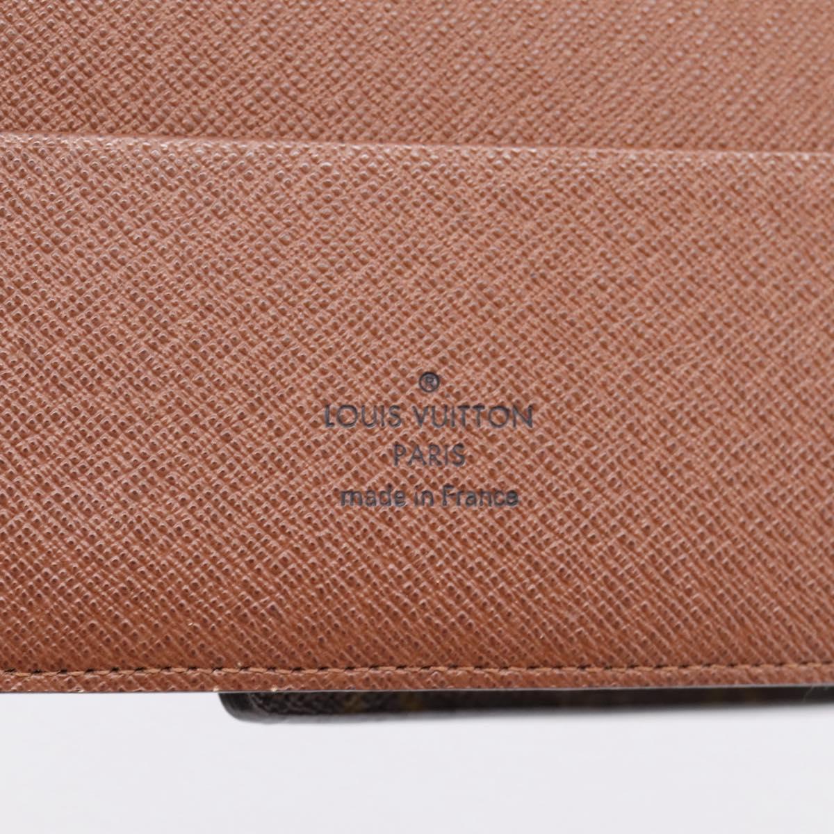 LOUIS VUITTON Monogram Agenda GM Day Planner Cover R20006 LV Auth 197546A