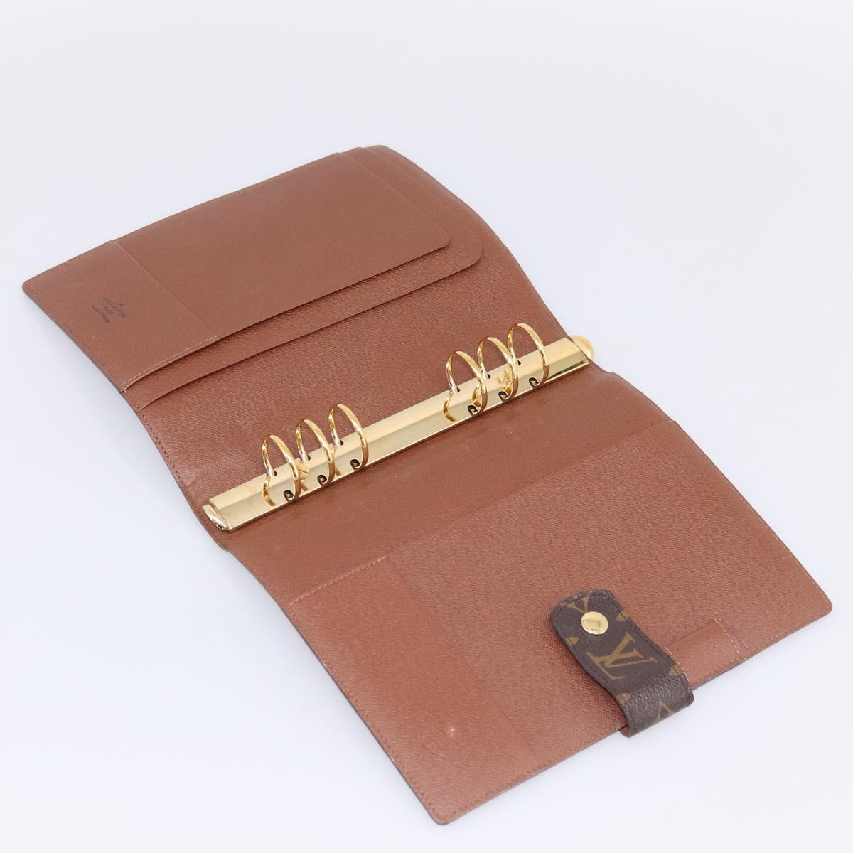 LOUIS VUITTON Monogram Agenda GM Day Planner Cover R20006 LV Auth 197546A