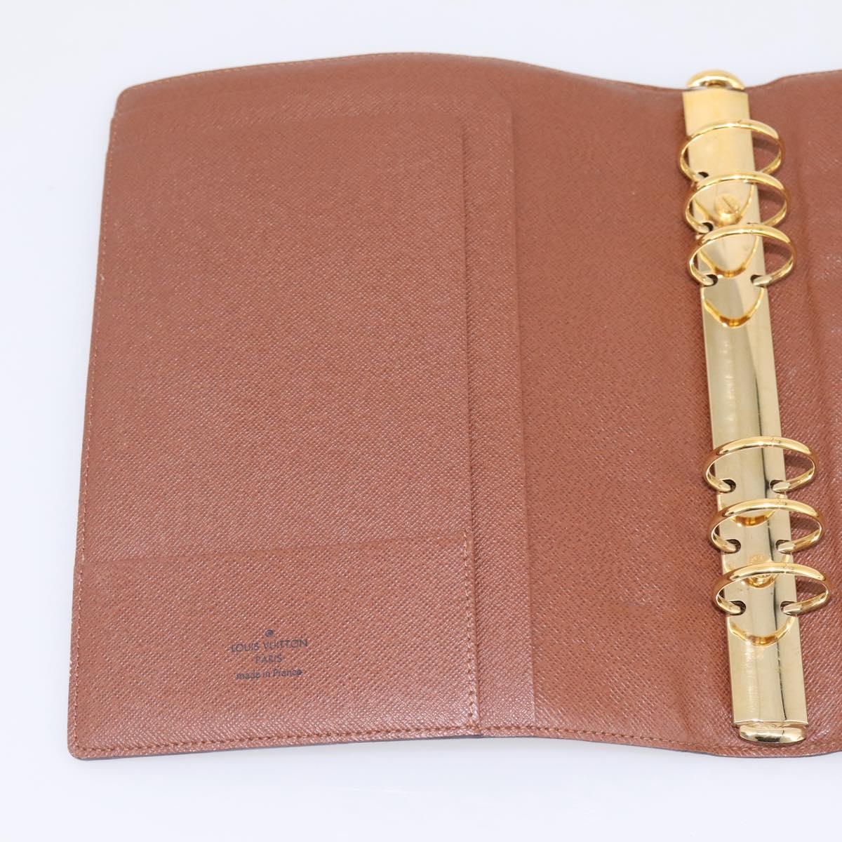 LOUIS VUITTON Monogram Agenda GM Day Planner Cover R20006 LV Auth 197546A