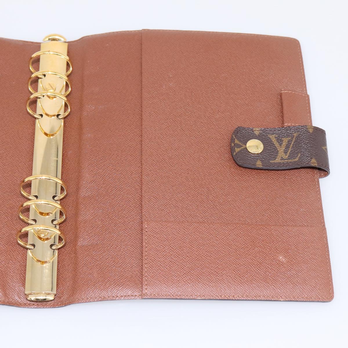 LOUIS VUITTON Monogram Agenda GM Day Planner Cover R20006 LV Auth 197546A