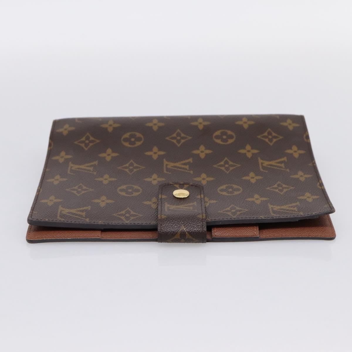 LOUIS VUITTON Monogram Agenda GM Day Planner Cover R20006 LV Auth 197546A