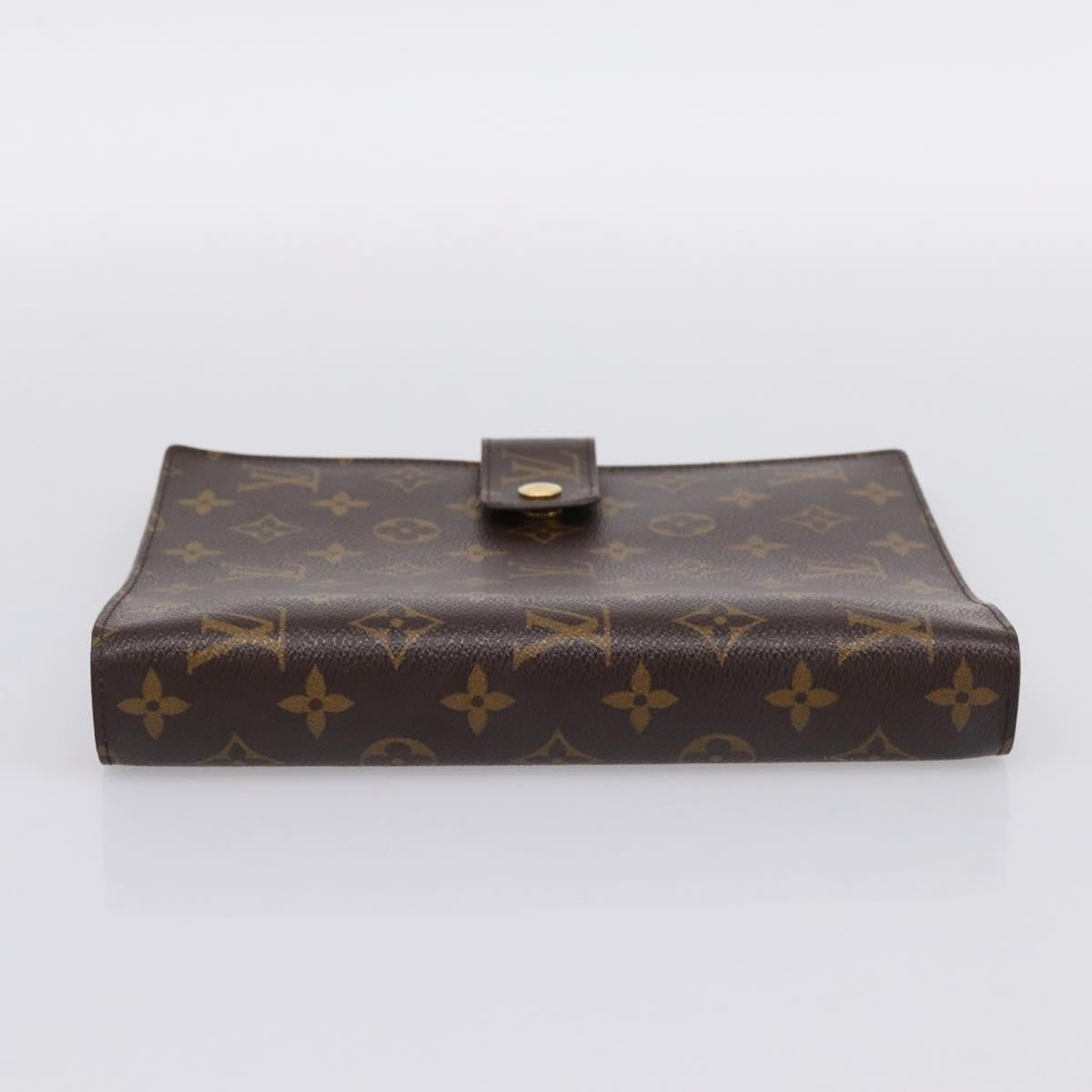 LOUIS VUITTON Monogram Agenda GM Day Planner Cover R20006 LV Auth 197546A