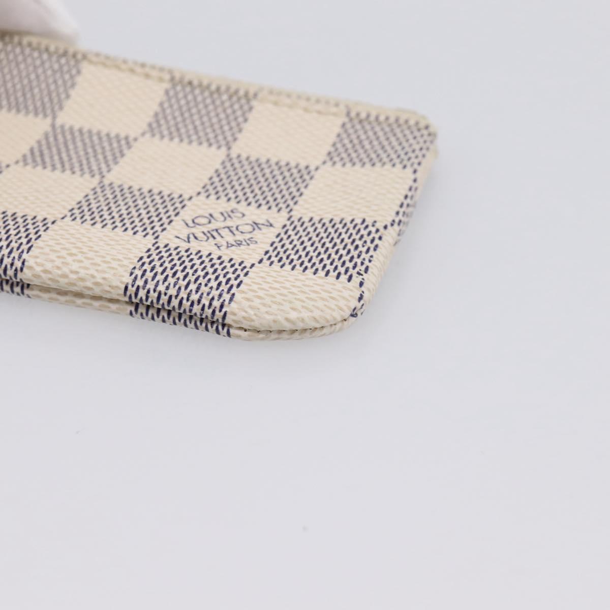 LOUIS VUITTON Damier Azur Pochette Cles Coin Purse N62659 LV Auth 197547A