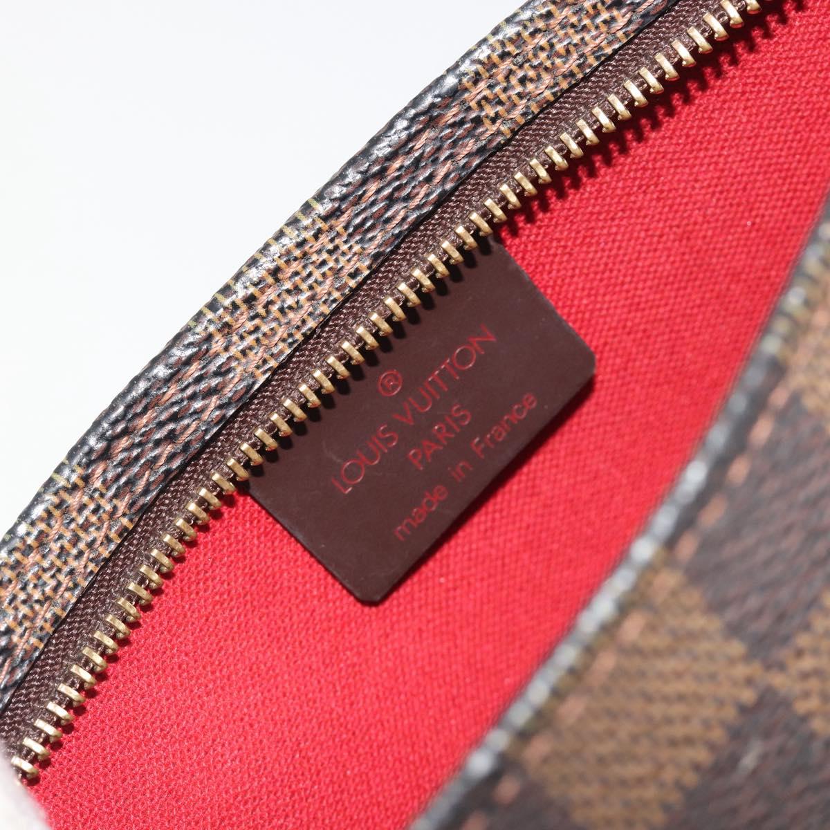 LOUIS VUITTON Damier Ebene Navona Accessory Pouch N51983 LV Auth 197550A