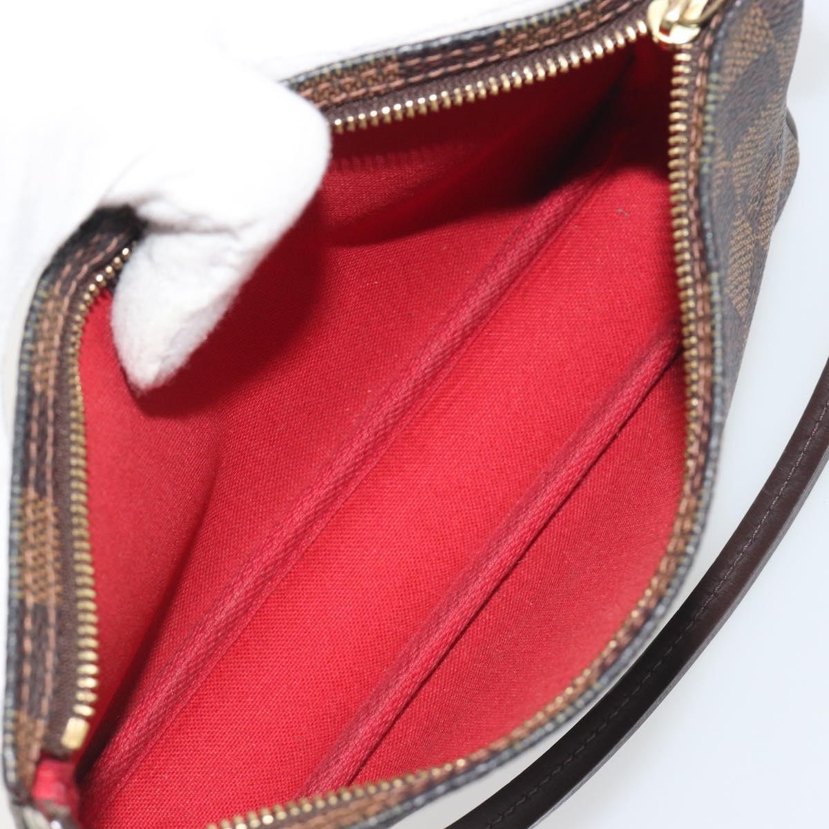 LOUIS VUITTON Damier Ebene Navona Accessory Pouch N51983 LV Auth 197550A