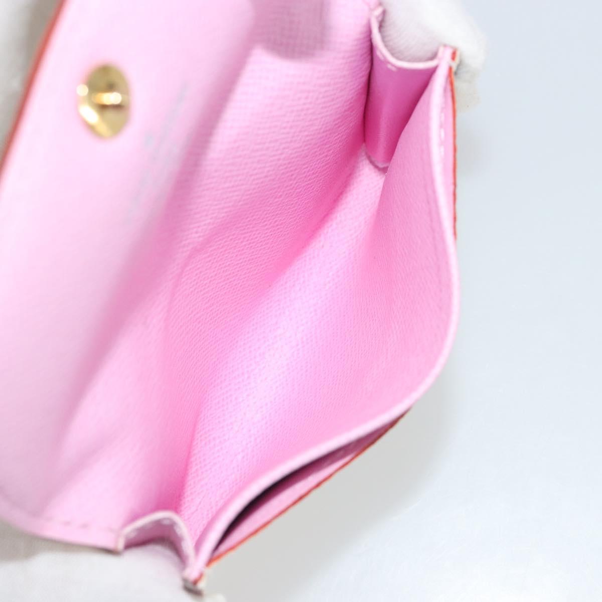 LOUIS VUITTON Monogram Multicolor Anvelop Cult De Vuitto Card Case White M66557 LV Auth 197551V