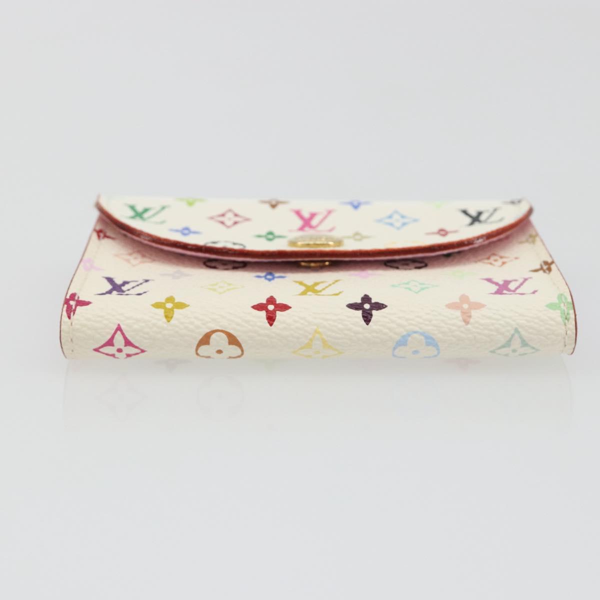 LOUIS VUITTON Monogram Multicolor Anvelop Cult De Vuitto Card Case White M66557 LV Auth 197551V