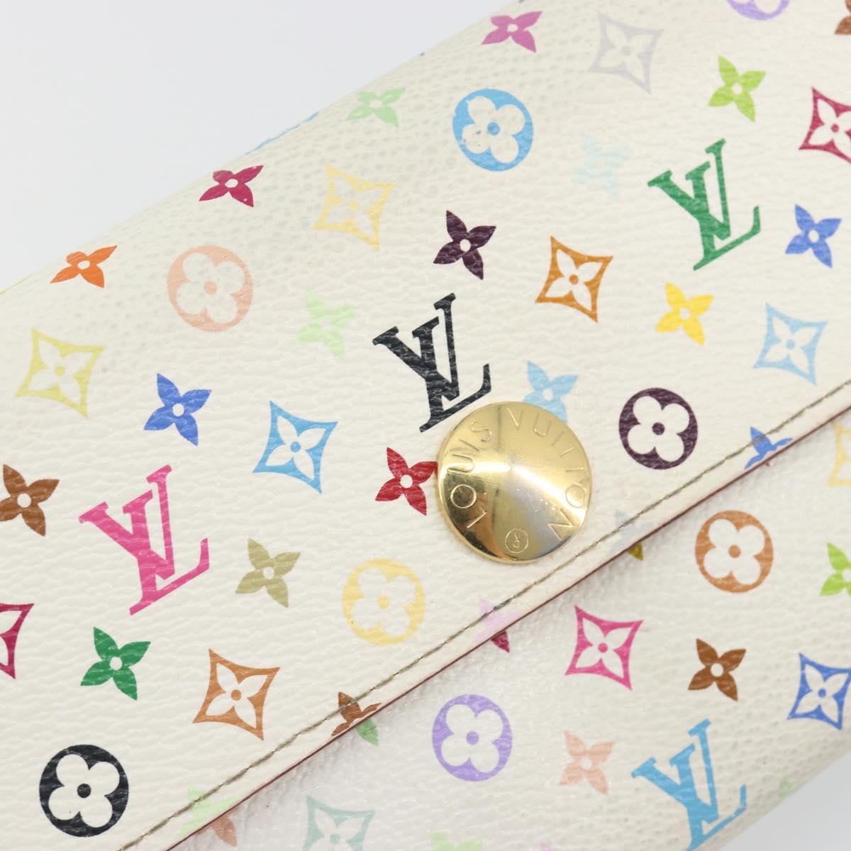 LOUIS VUITTON Multicolor Portefeuille Sarah Long Wallet M93745 LV Auth 197552