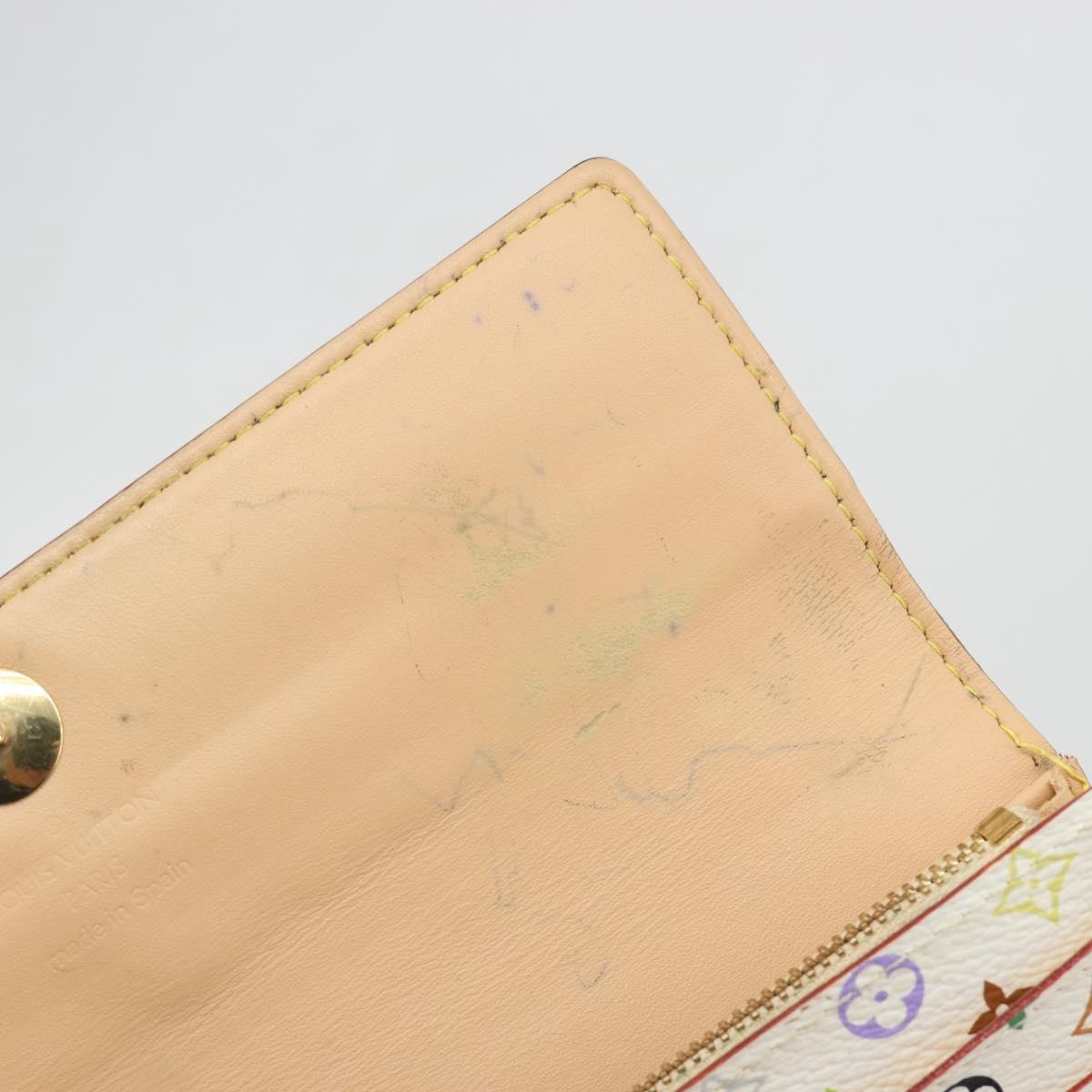 LOUIS VUITTON Multicolor Portefeuille Sarah Long Wallet M93745 LV Auth 197552