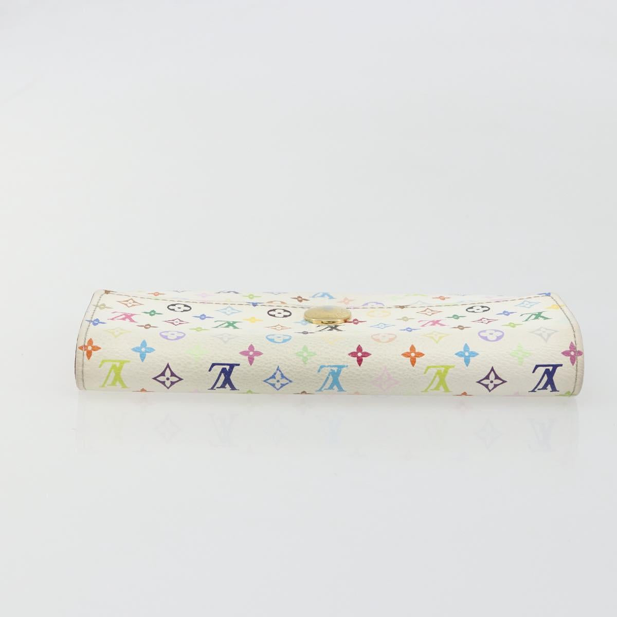 LOUIS VUITTON Multicolor Portefeuille Sarah Long Wallet M93745 LV Auth 197552